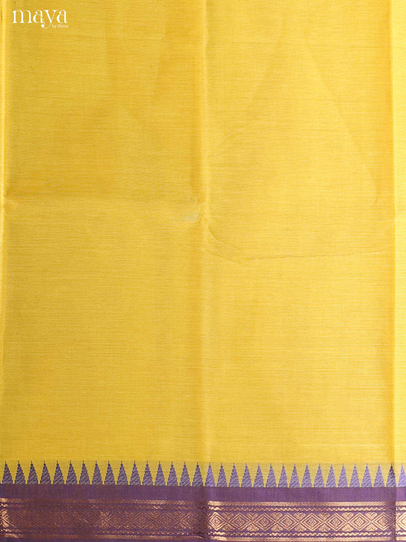 Yellow & Purple-chettinad top & dupatta combo