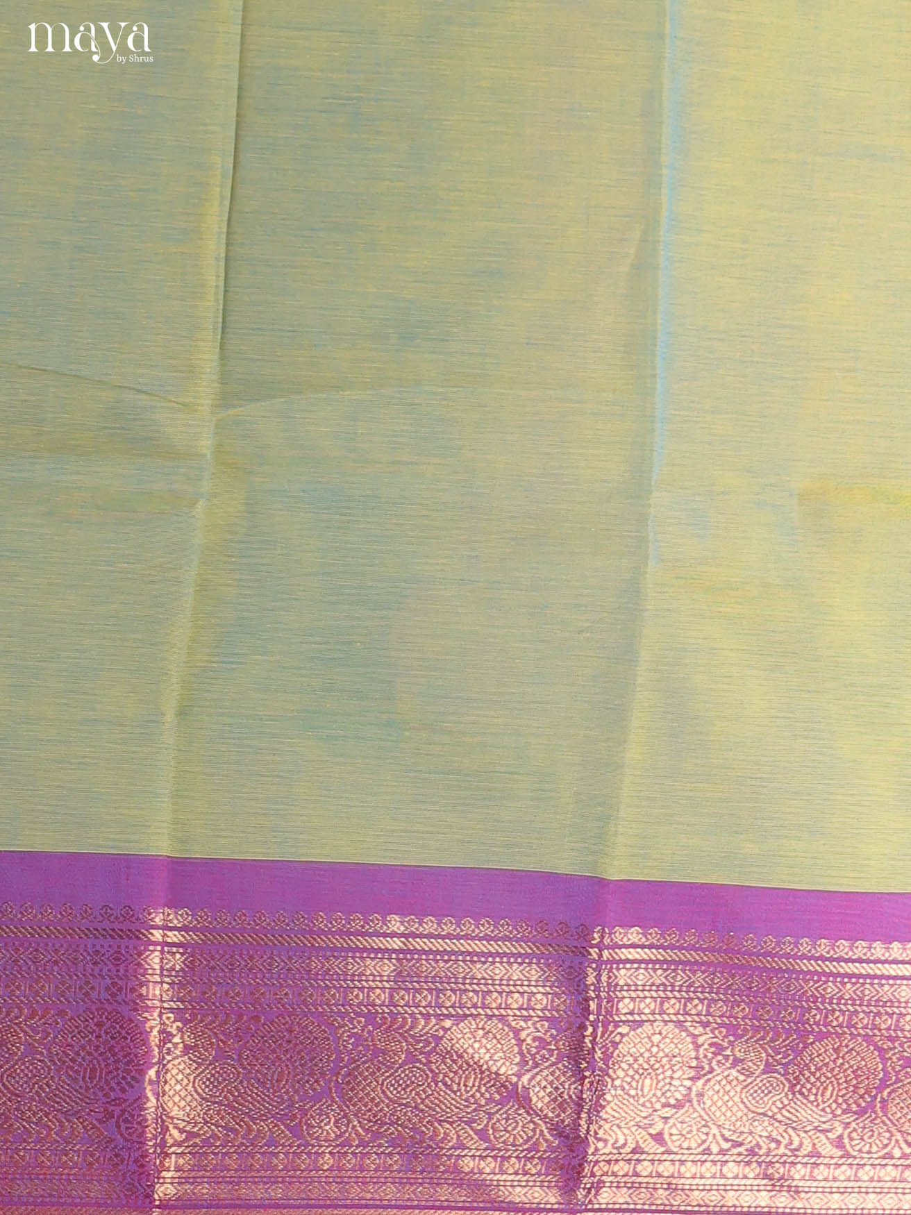 Green & Purple-chettinad top & dupatta combo
