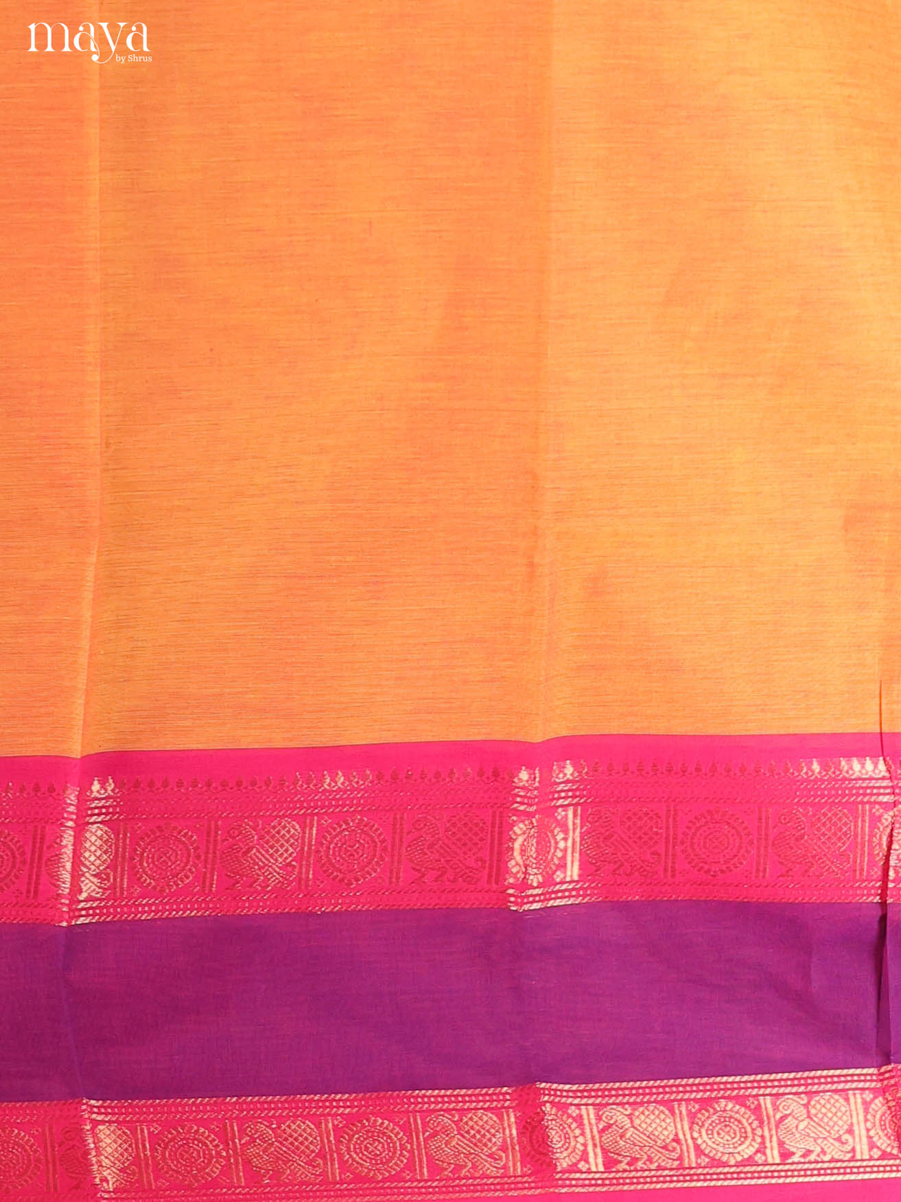 Orange & Pink-chettinad top & dupatta combo