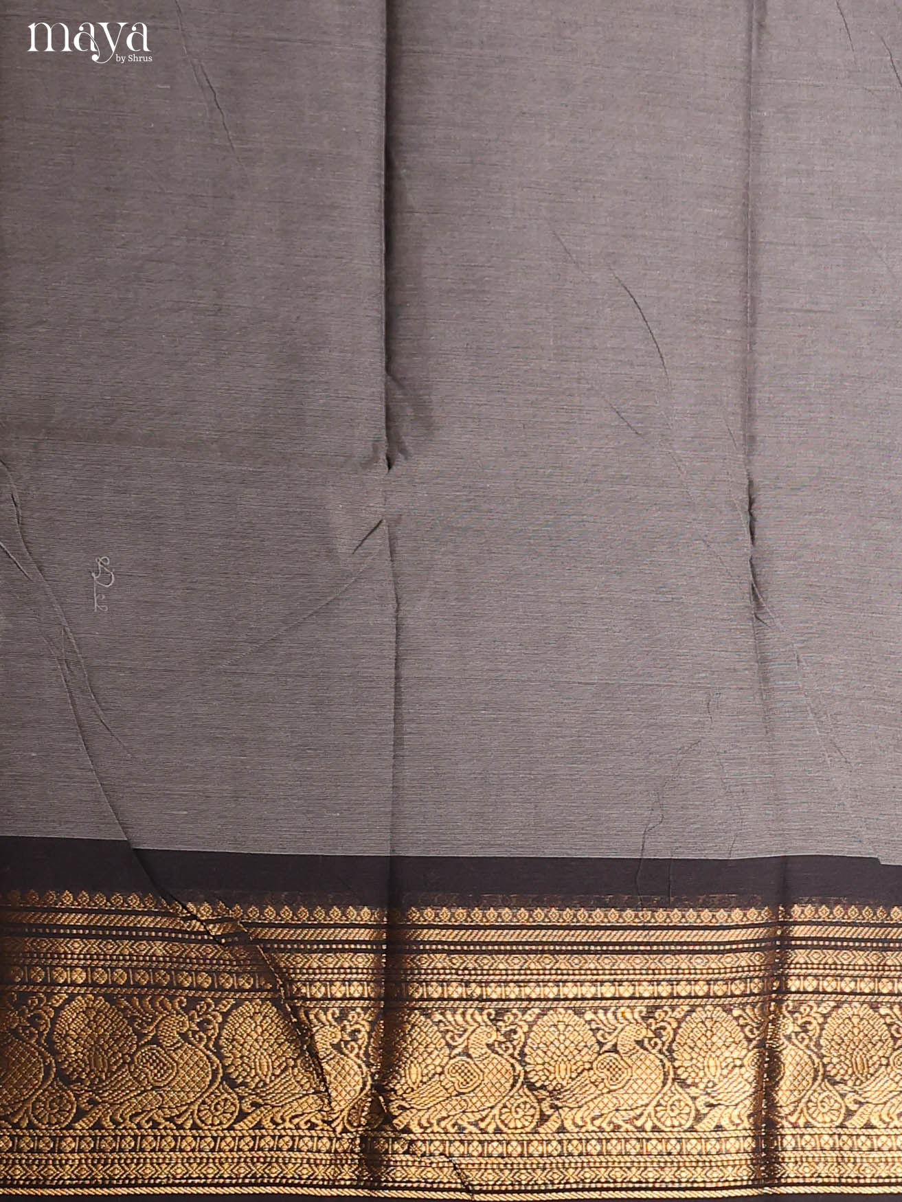 Grey & Black-chettinad top & dupatta combo