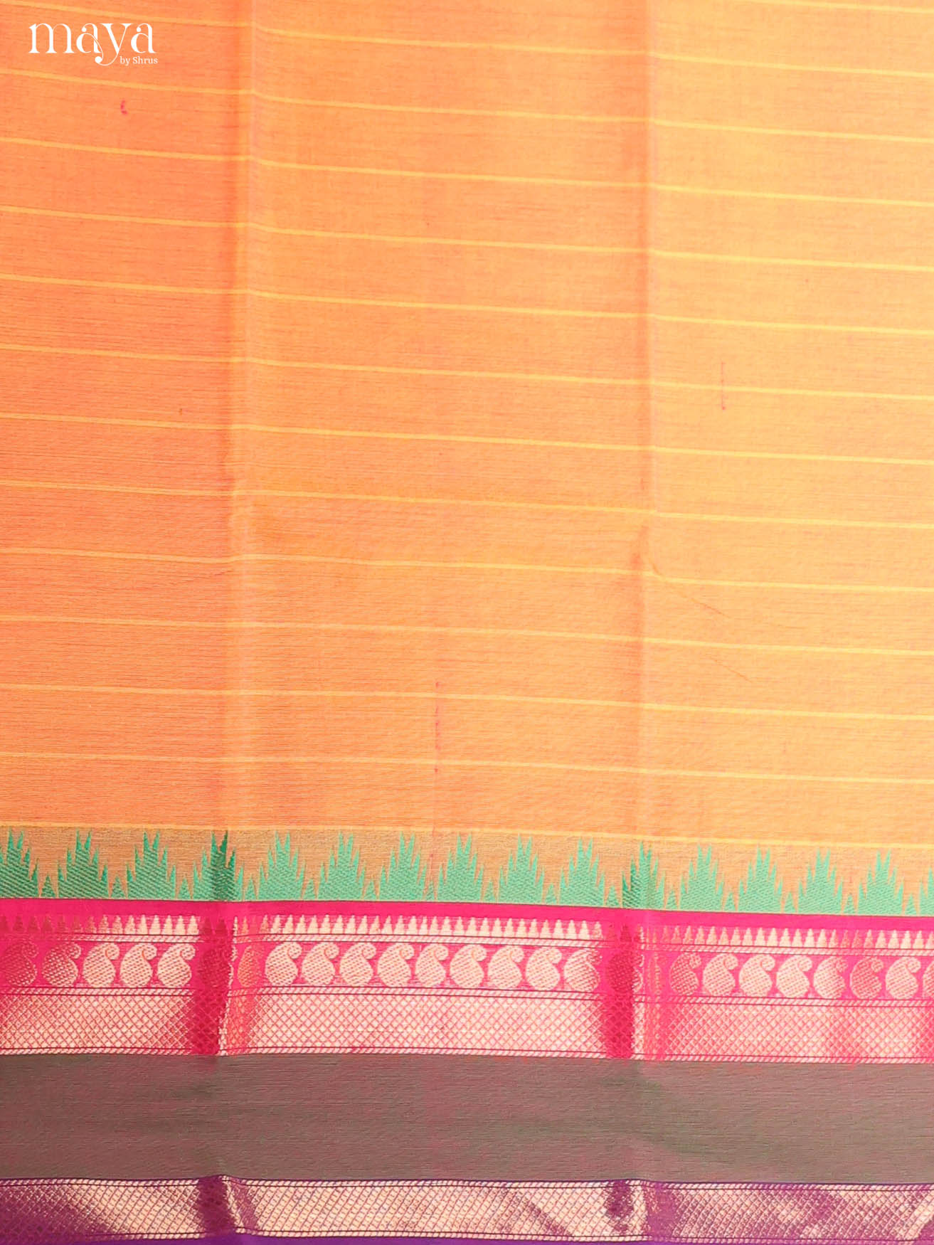 Orange & Purple-chettinad top & dupatta combo