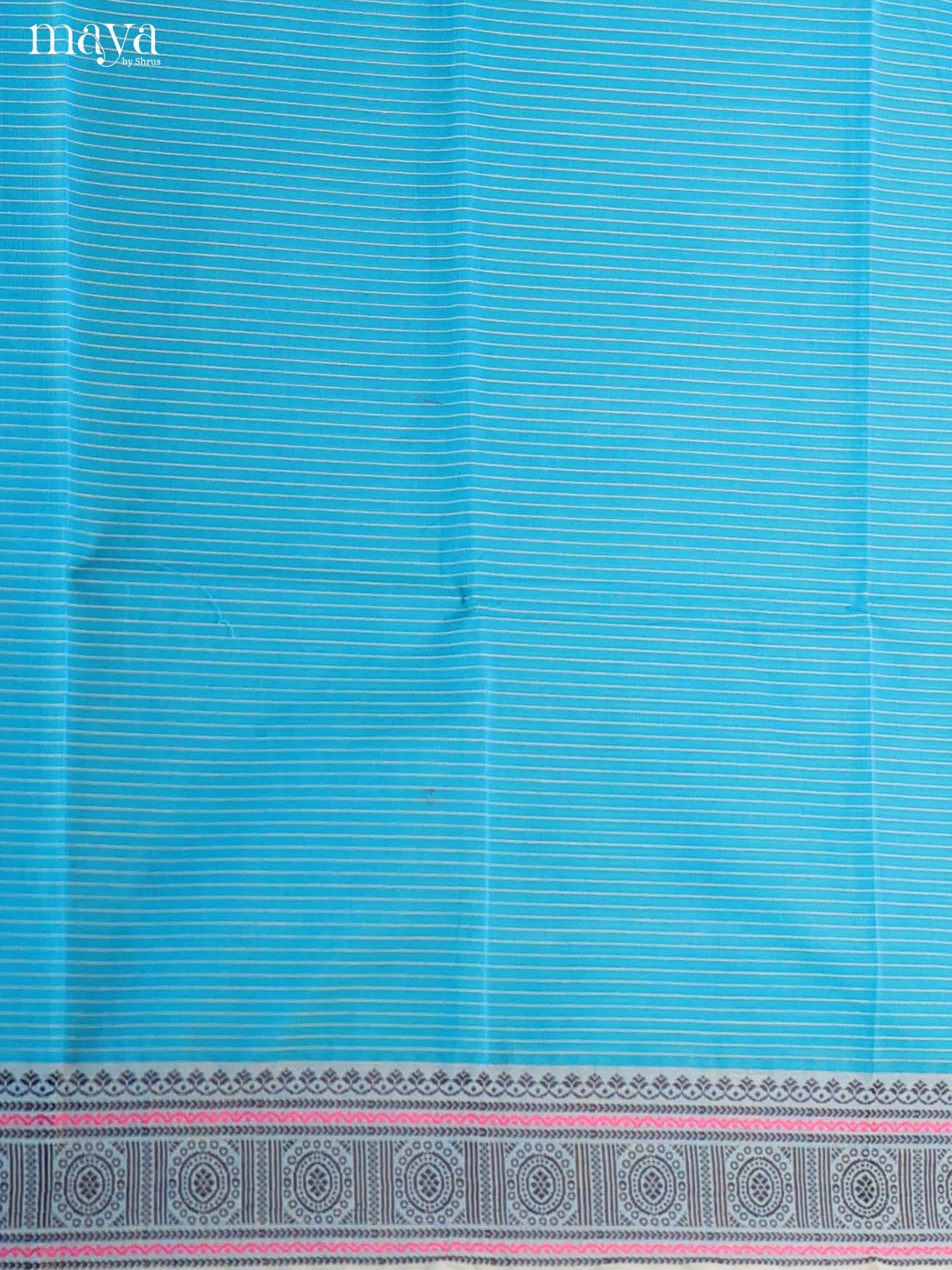 Blue & Grey - chettinad top & dupatta combo