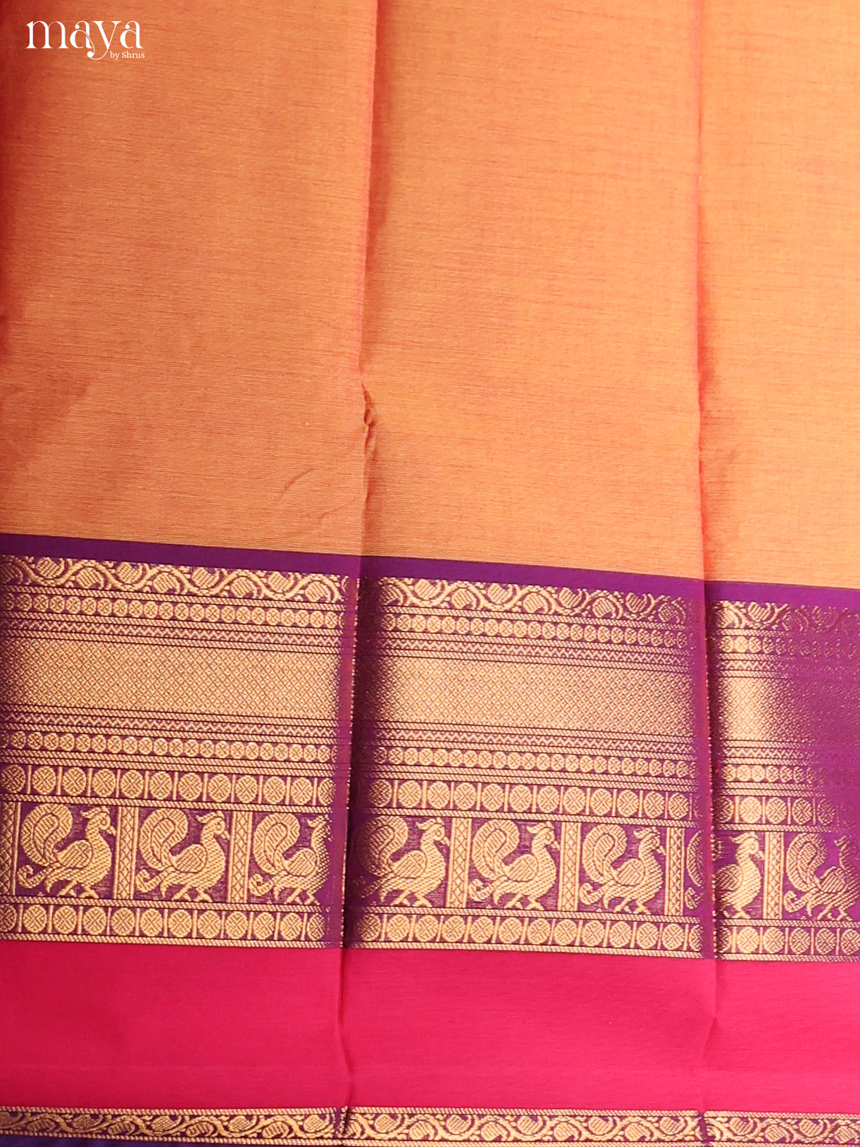 Orange & Purple -chettinad top & dupatta combo