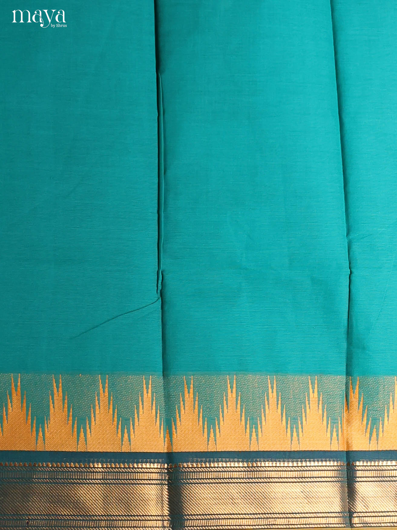 Blue & Yellow-chettinad top & dupatta combo