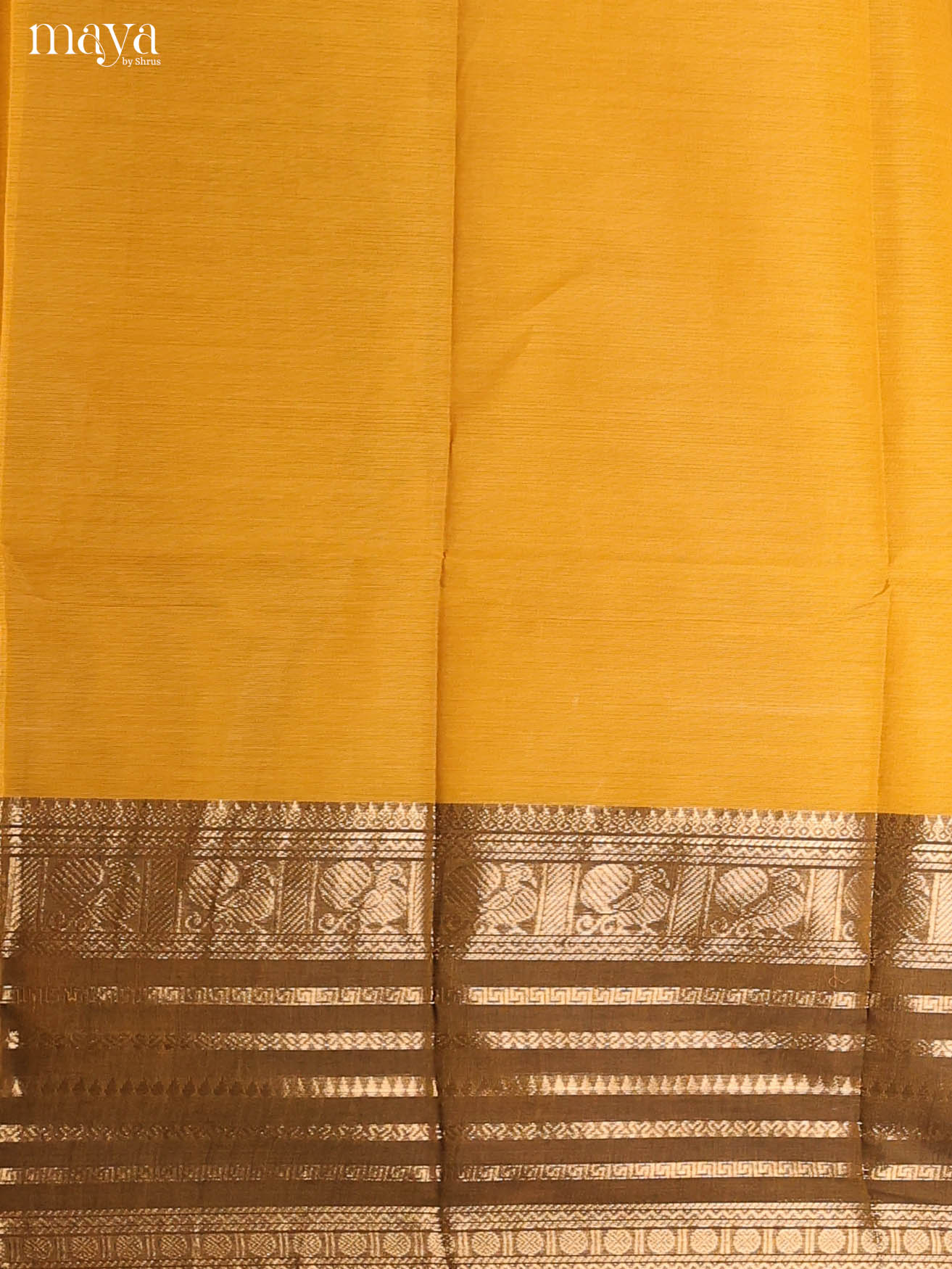 Yellow & Brown-chettinad top & dupatta combo
