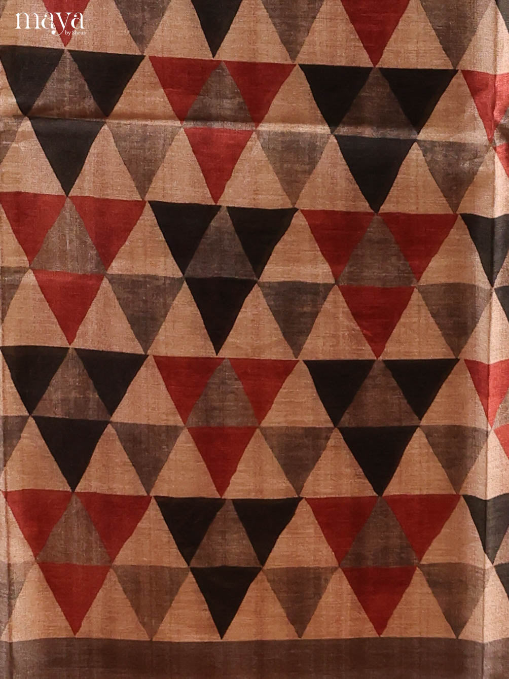 Grey & Black-Semi Tussar Salwar Unstitch