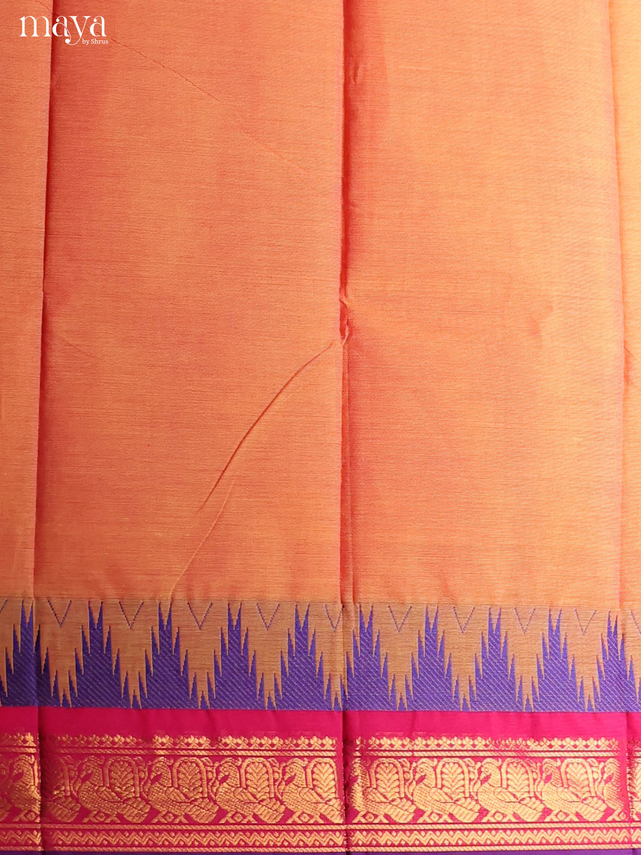 Orange & Pink-chettinad top & dupatta combo