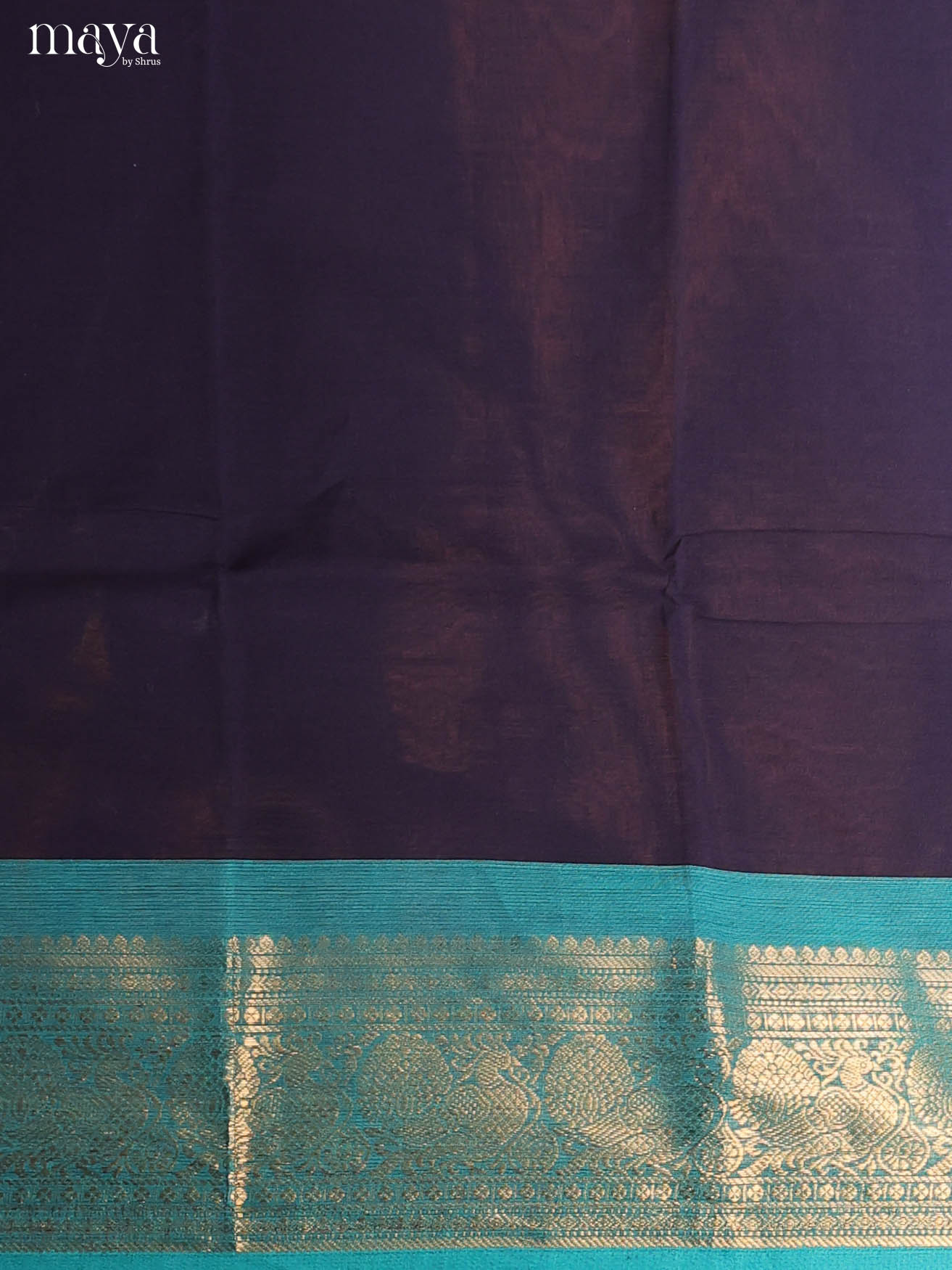 Navy Blue & Blue-chettinad top & dupatta combo