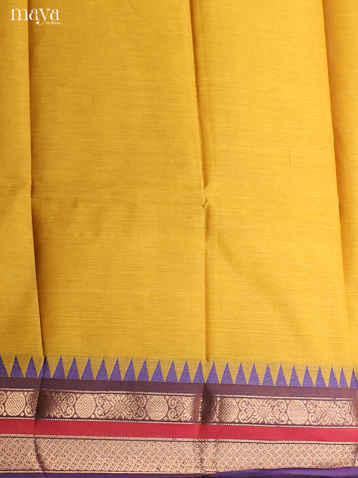Yellow & Purple -chettinad top & dupatta combo