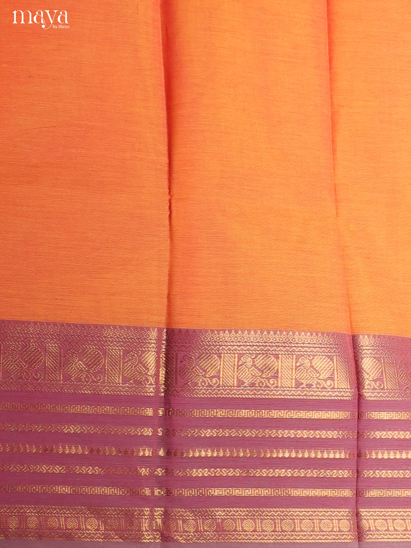 Orange & Purple-chettinad top & dupatta combo