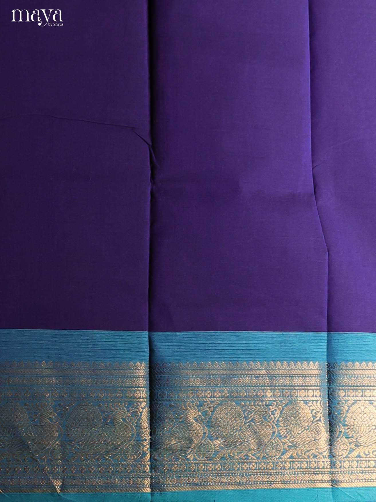 Violet & Blue-chettinad top & dupatta combo