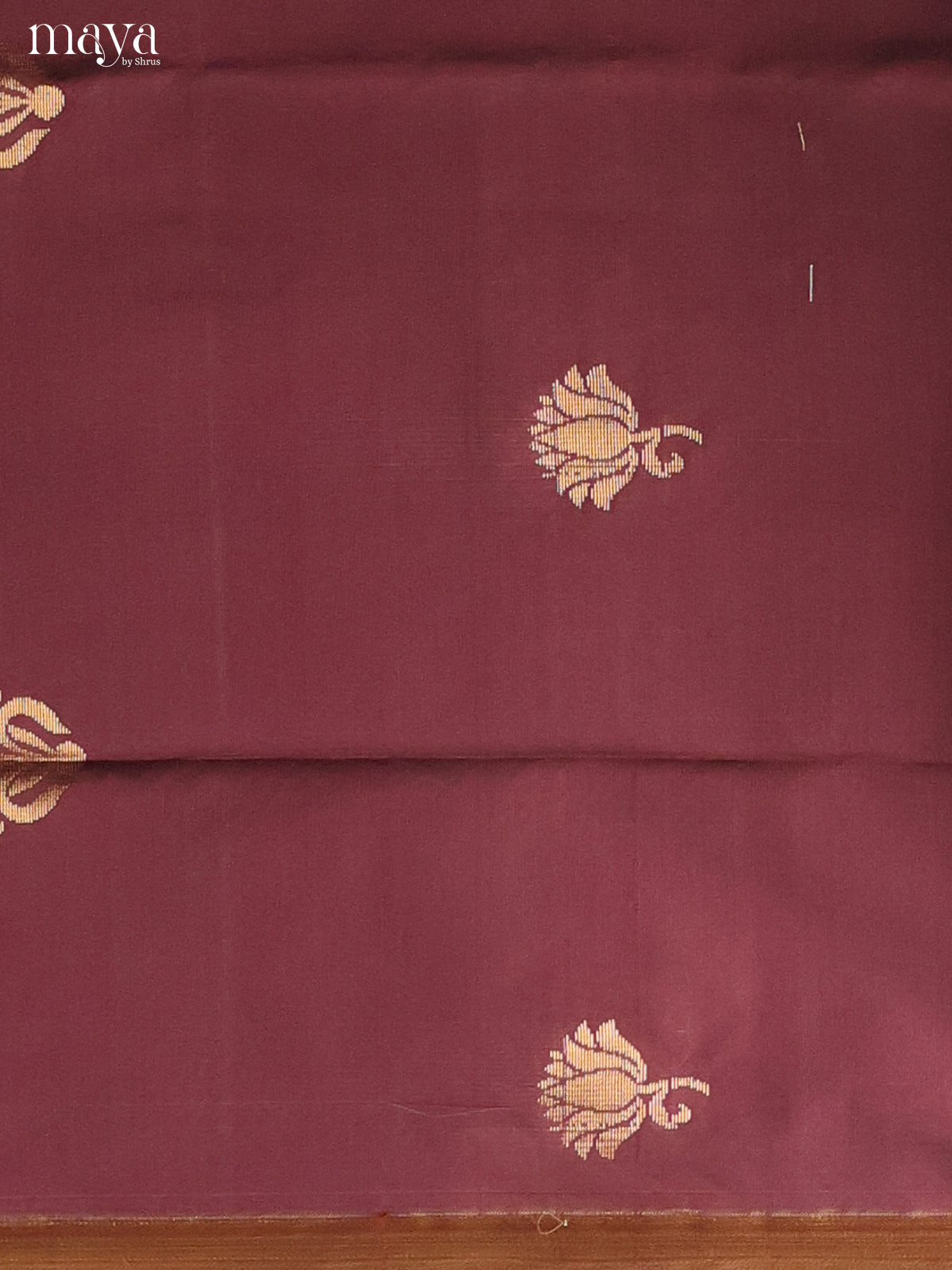 Brown & Pink -semi softsilk salwar Unstitch