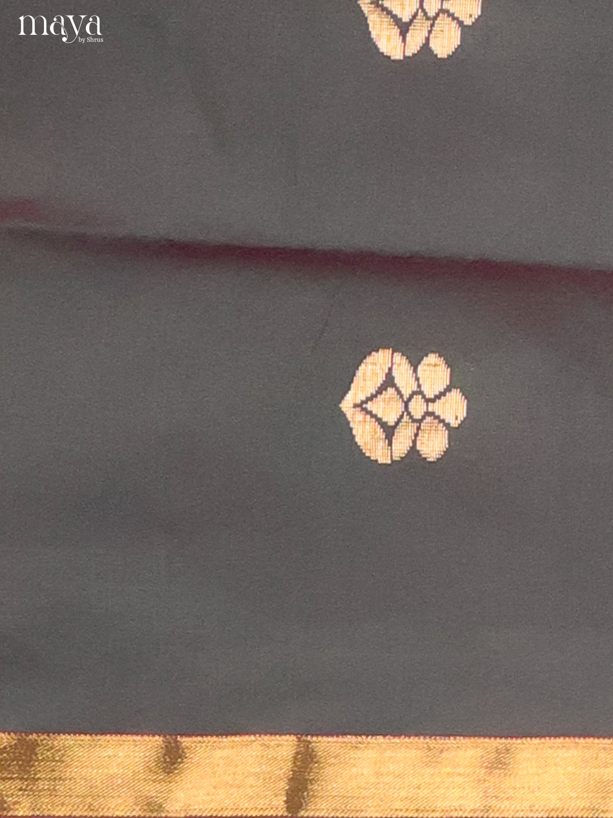 Black & Peach -semi softsilk salwar Unstitch