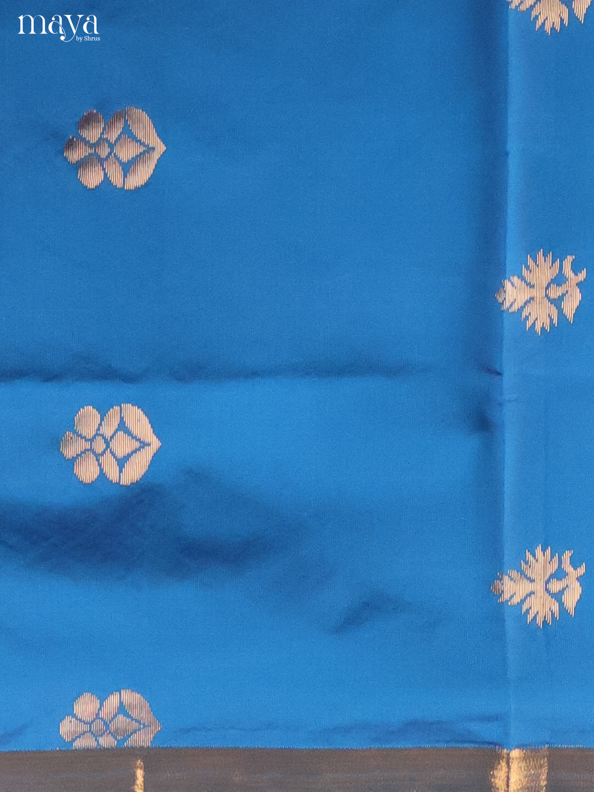 Blue & Pink-semi softsilk salwar Unstitch