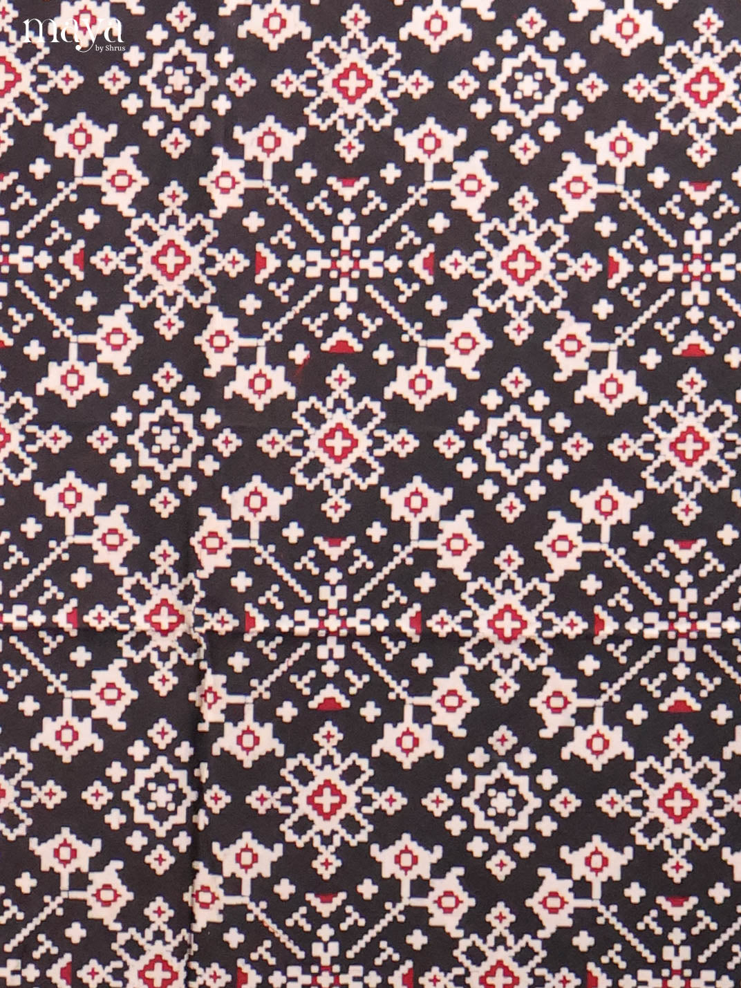 Black & Red -Ajrakh Salwar Unstitch