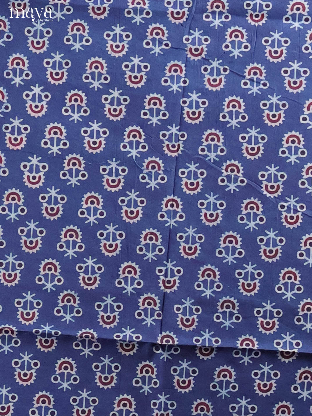 Blue & Pink -Ajrakh Salwar Unstitch