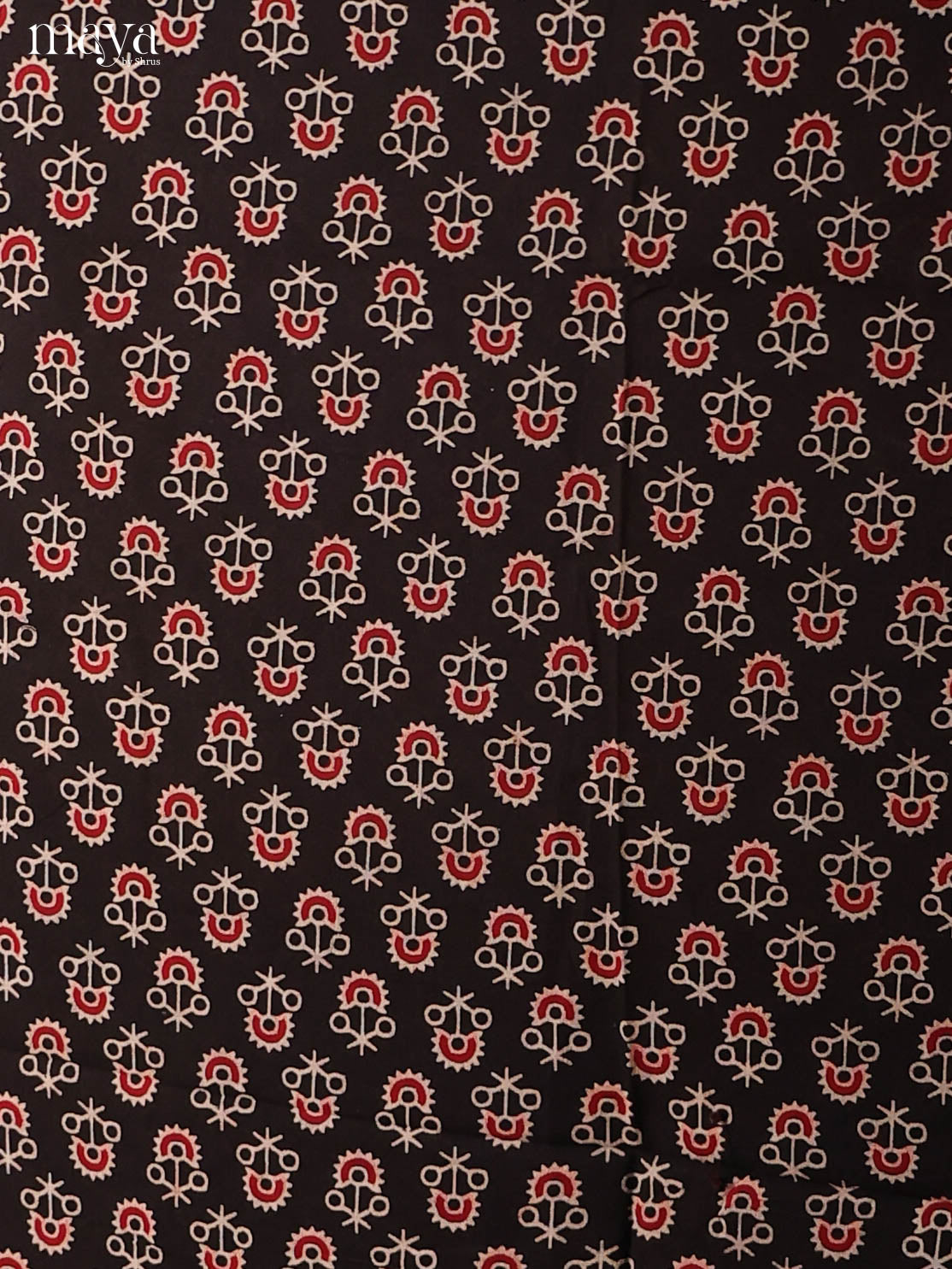 Black & Red-Ajrakh Salwar Unstitch