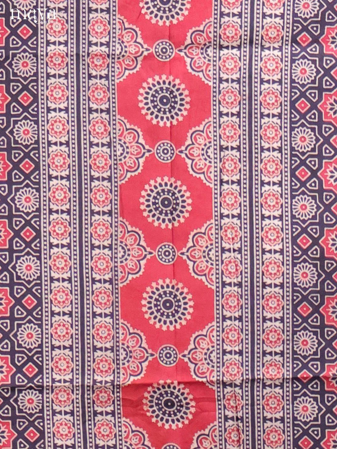 Black & Cream -Ajrakh Salwar Unstitch