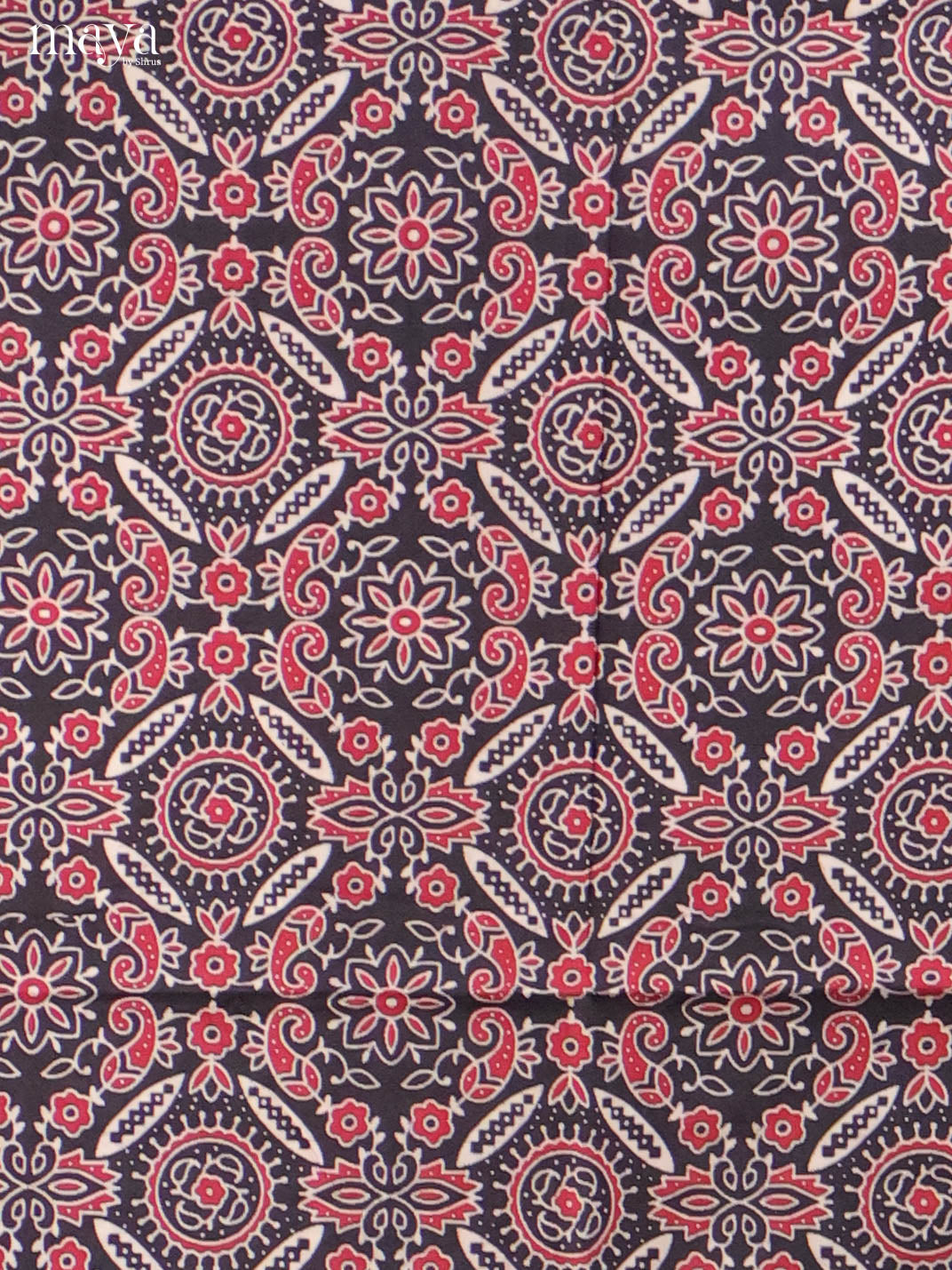 Black & Cream -Ajrakh Salwar Unstitch