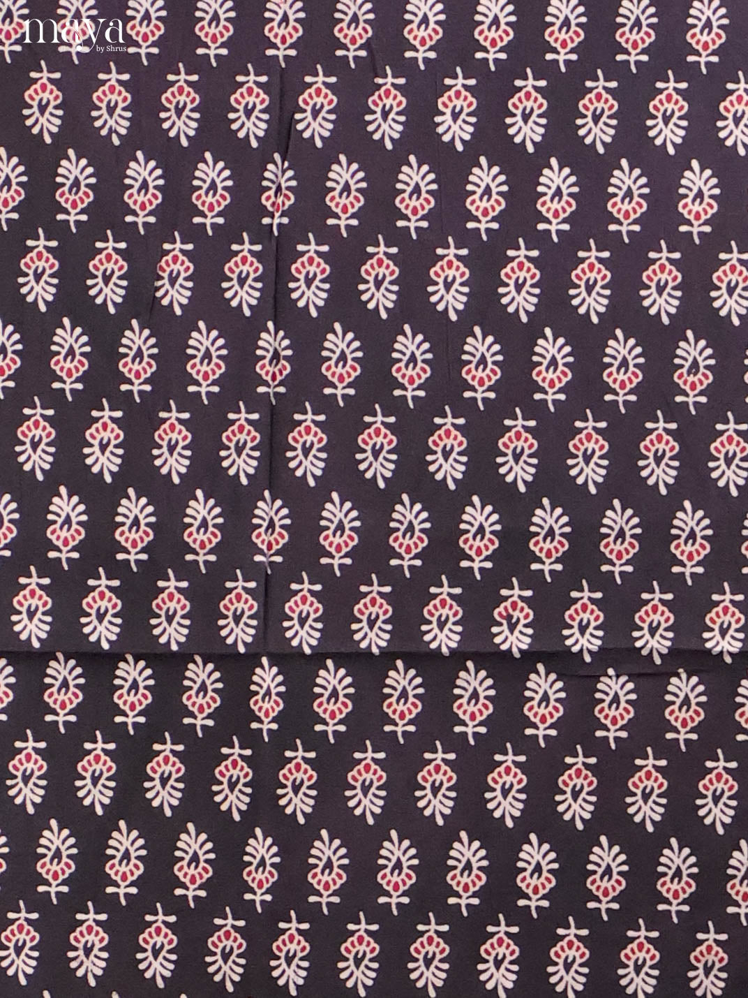 Black & Cream-Ajrakh Salwar Unstitch