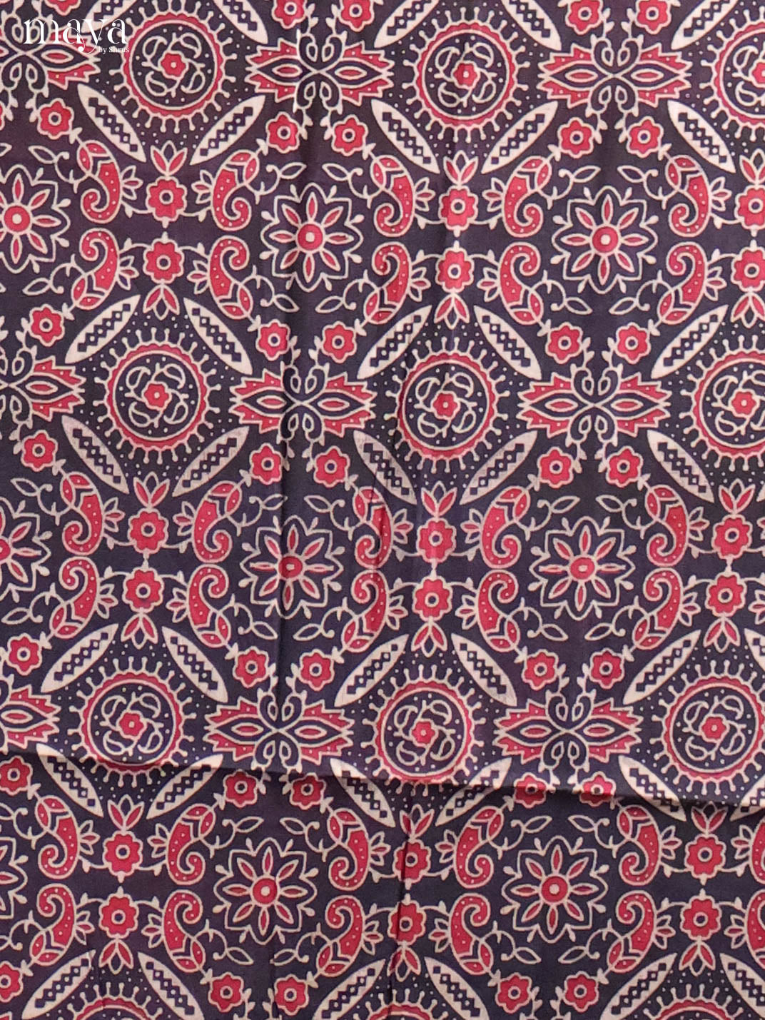 Black & Cream -Ajrakh Salwar Unstitch