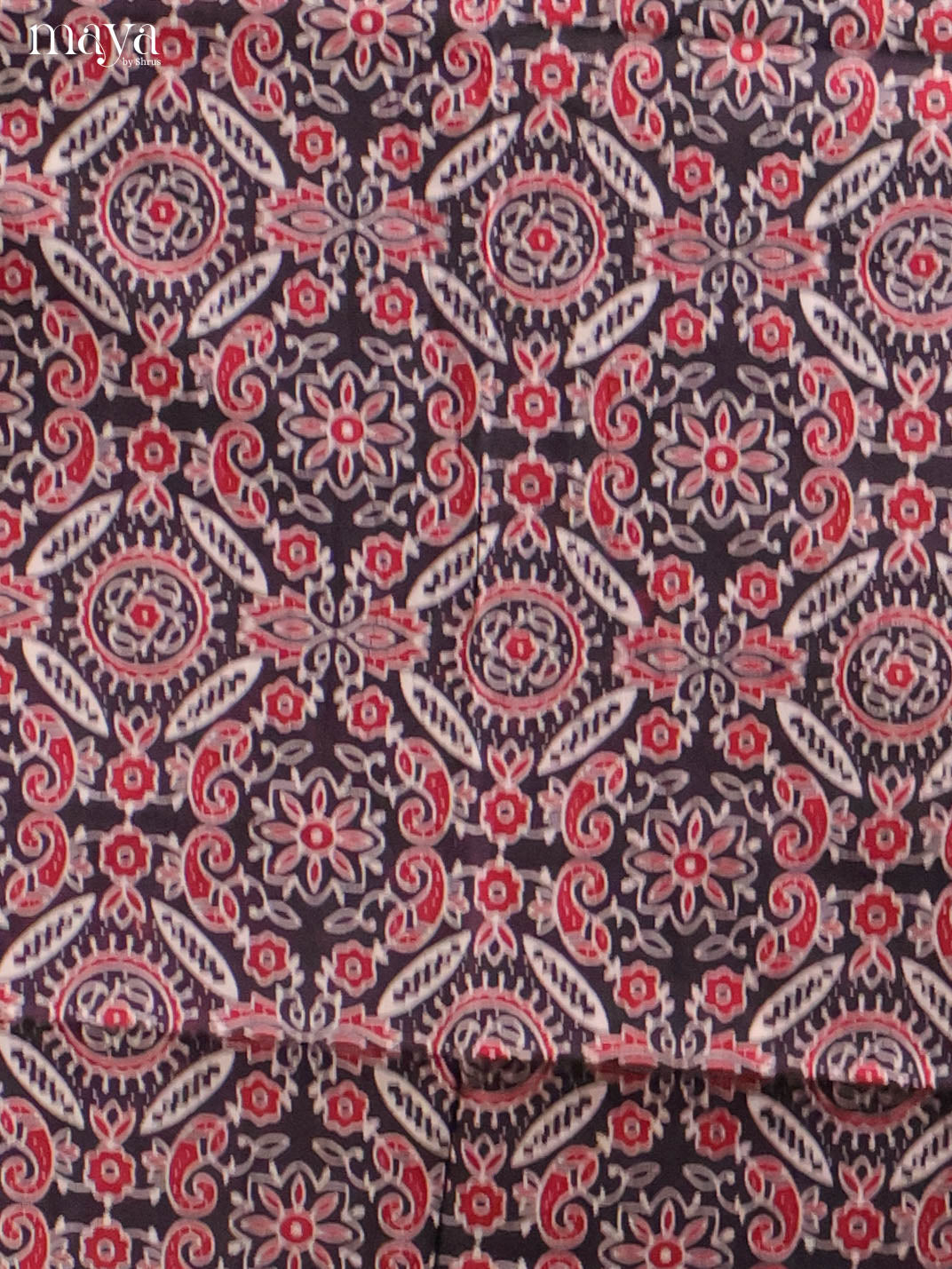 Black & Cream -Ajrakh Salwar Unstitch