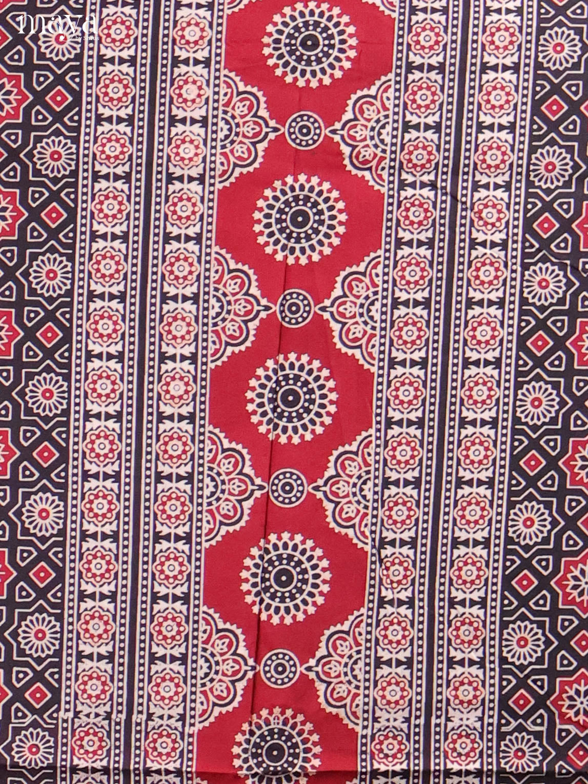 Black & Cream -Ajrakh Salwar Unstitch