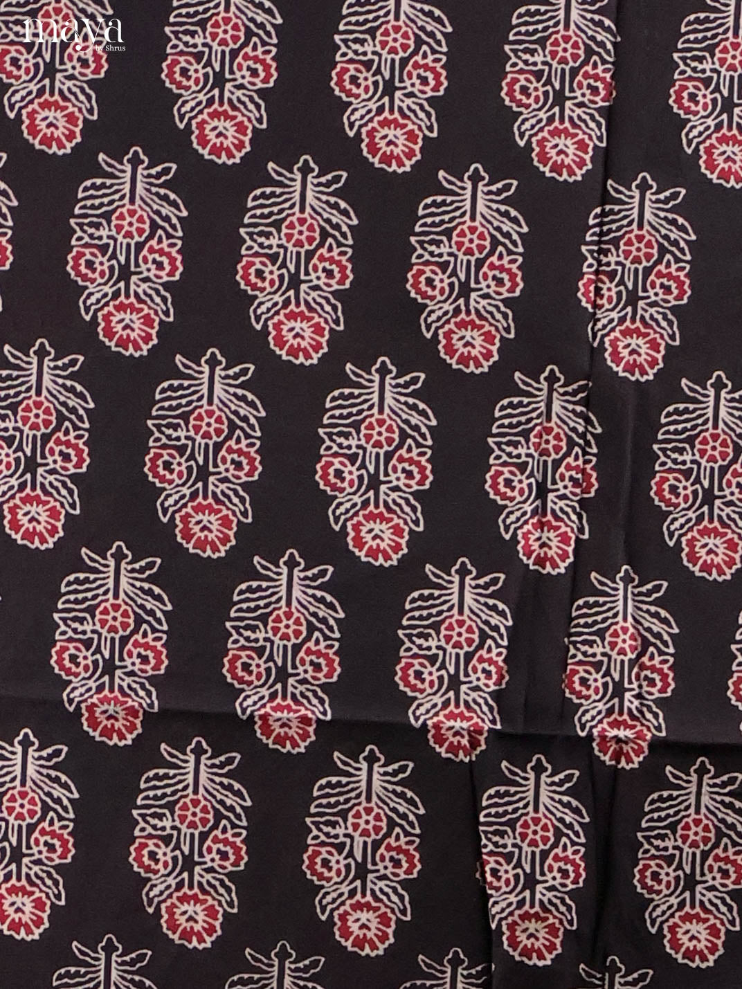 Black & Cream -Ajrakh Salwar Unstitch