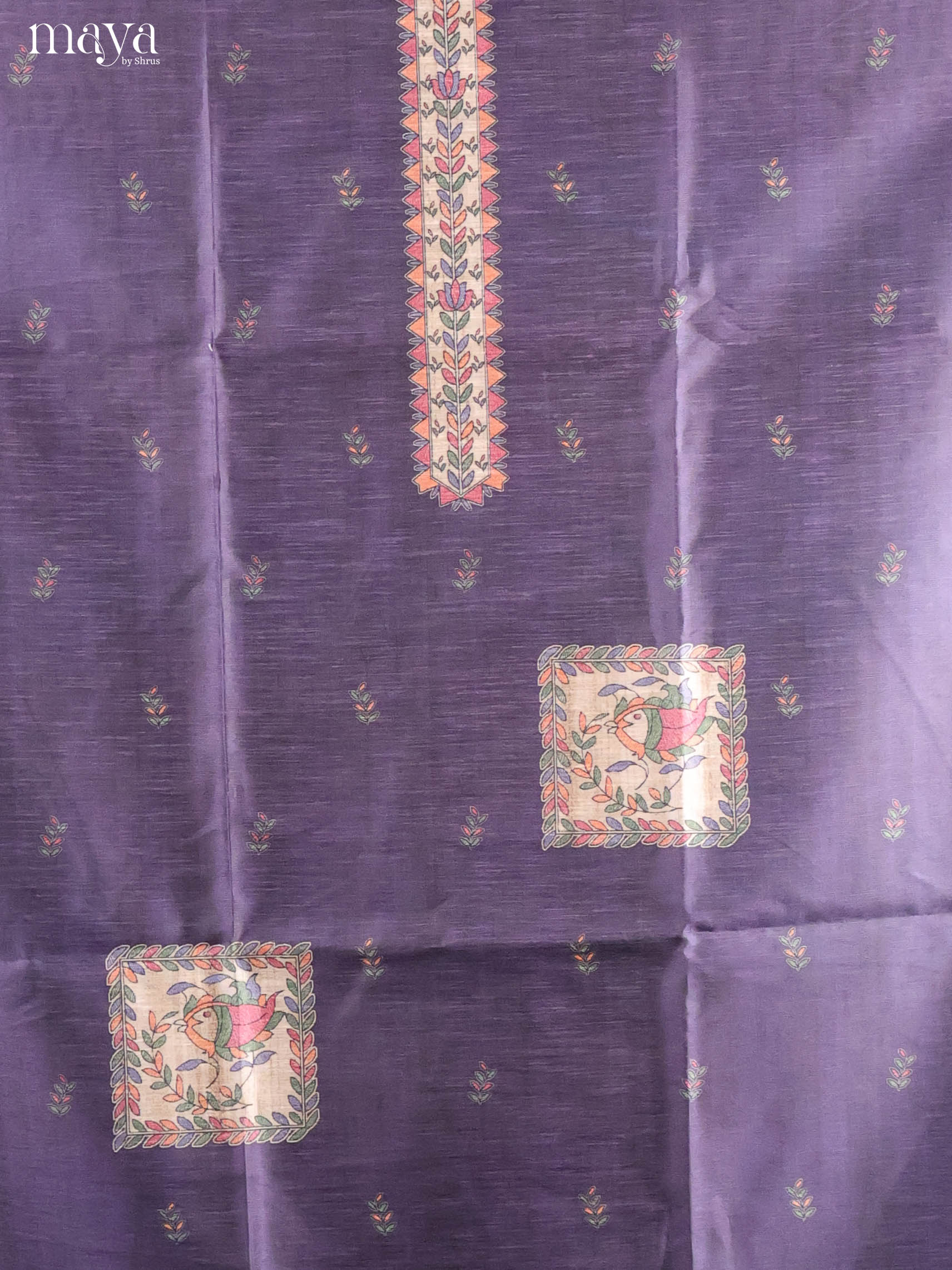 Violet -Semi Tussar Salwar Unstitch