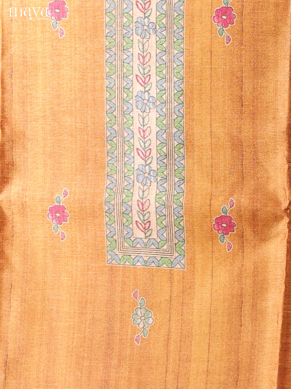 Brick -Semi Tussar Salwar Unstitch