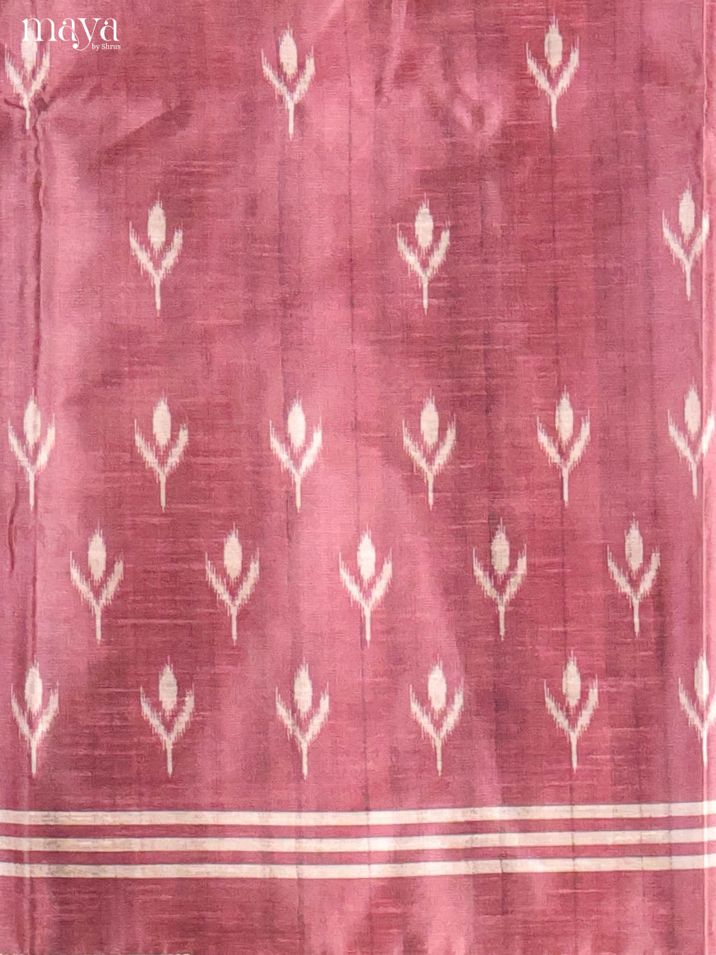 Maroon -Semi Tussar Salwar Unstitch