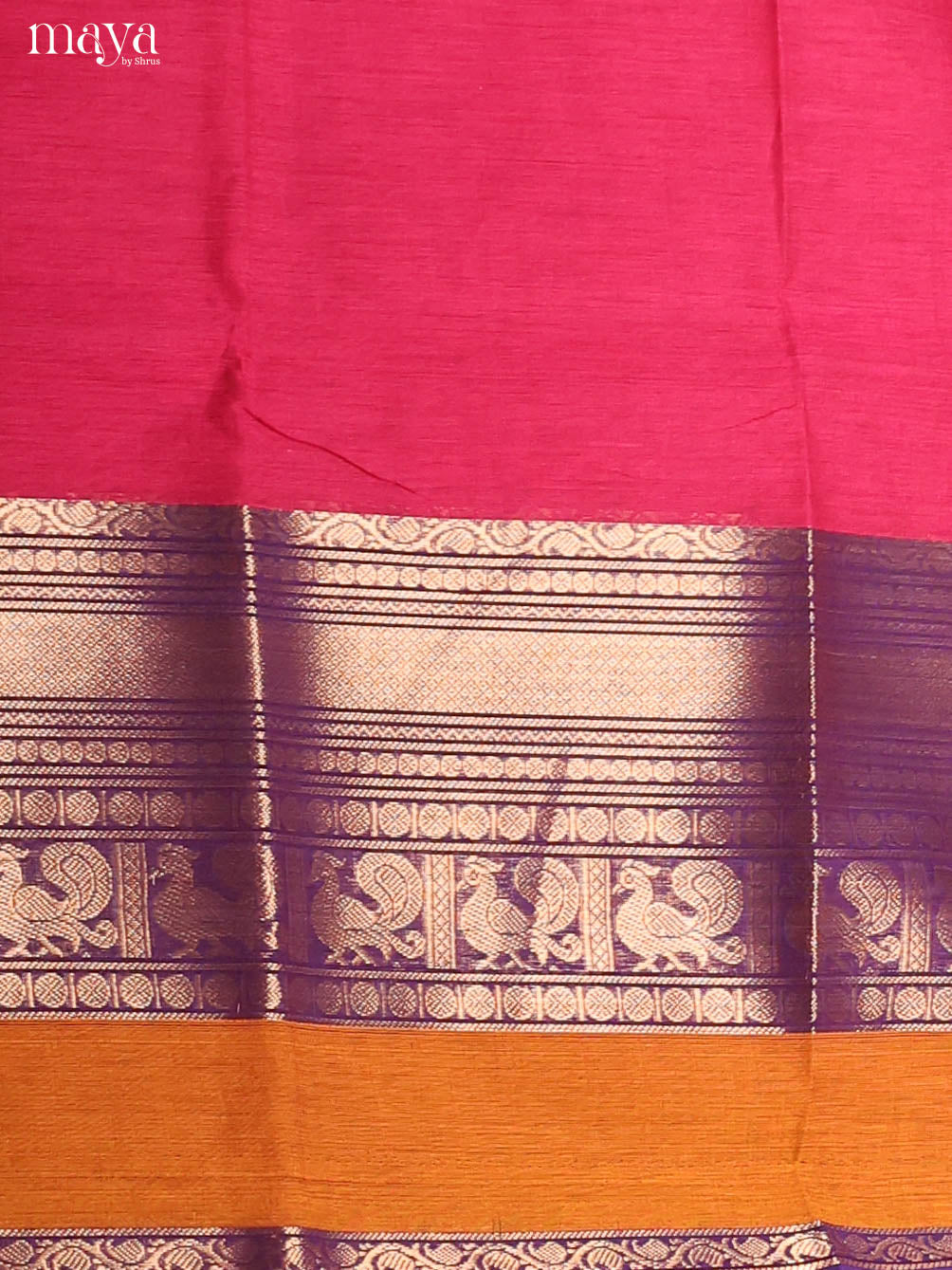 Pink & Blue-chettinad top & dupatta combo