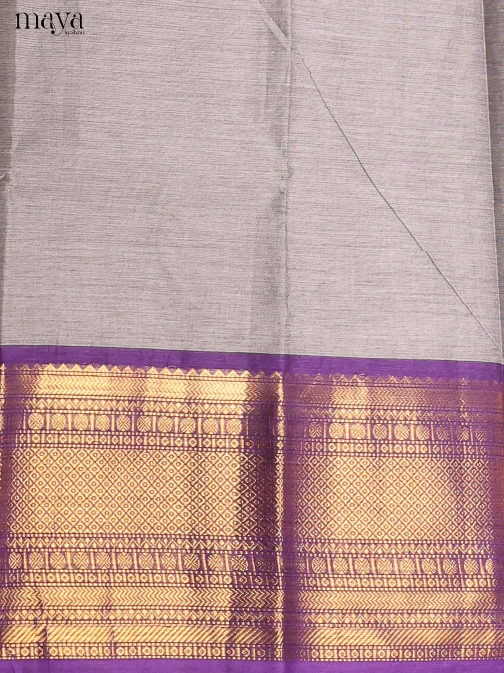 Grey & Purple -chettinad top & dupatta combo