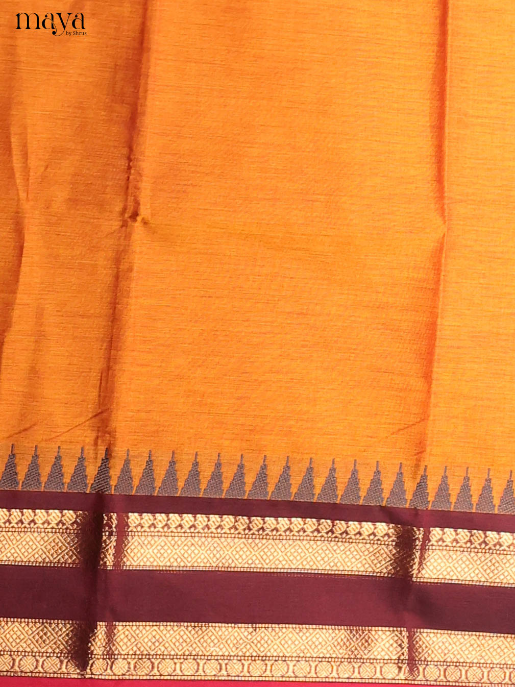 Orange & Maroon -chettinad top & dupatta combo