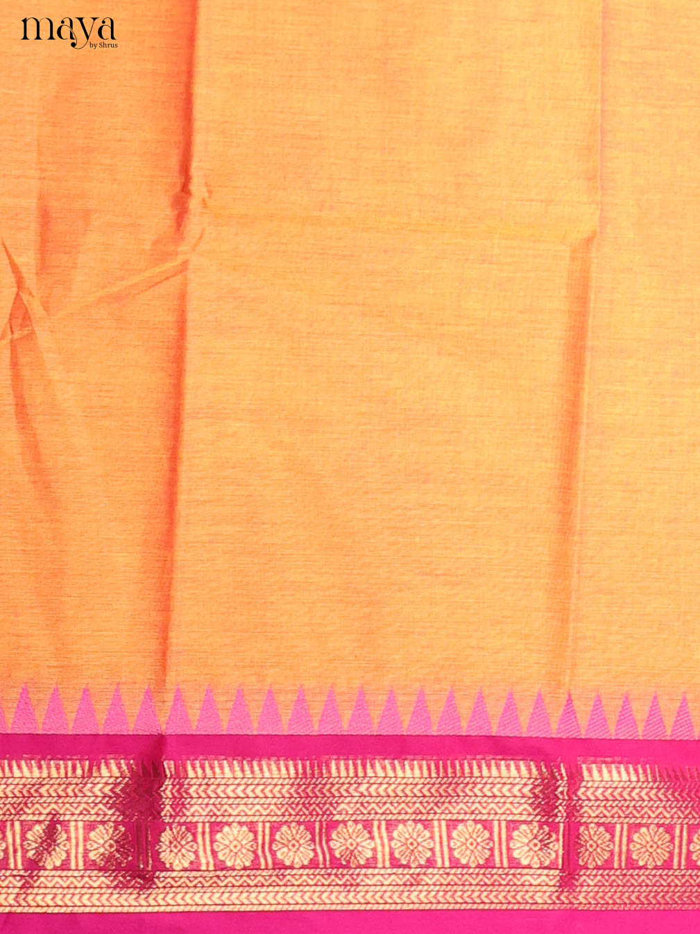 Orange & Pink-chettinad top & dupatta combo