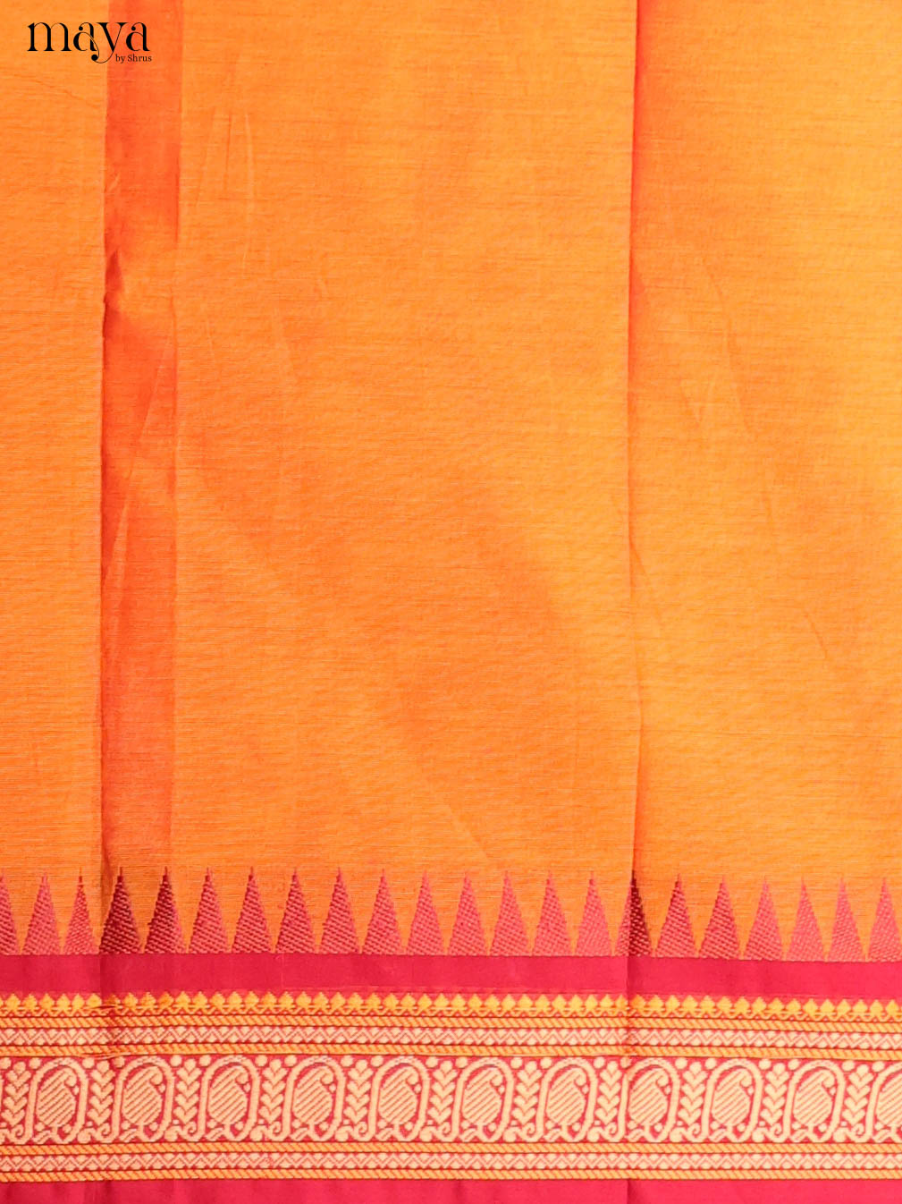 Orange & Red-chettinad top & dupatta combo