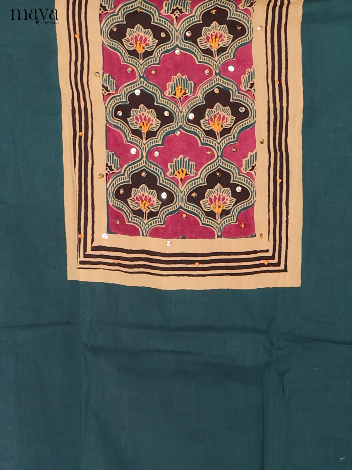 Green -Ajrakh Salwar Unstitch