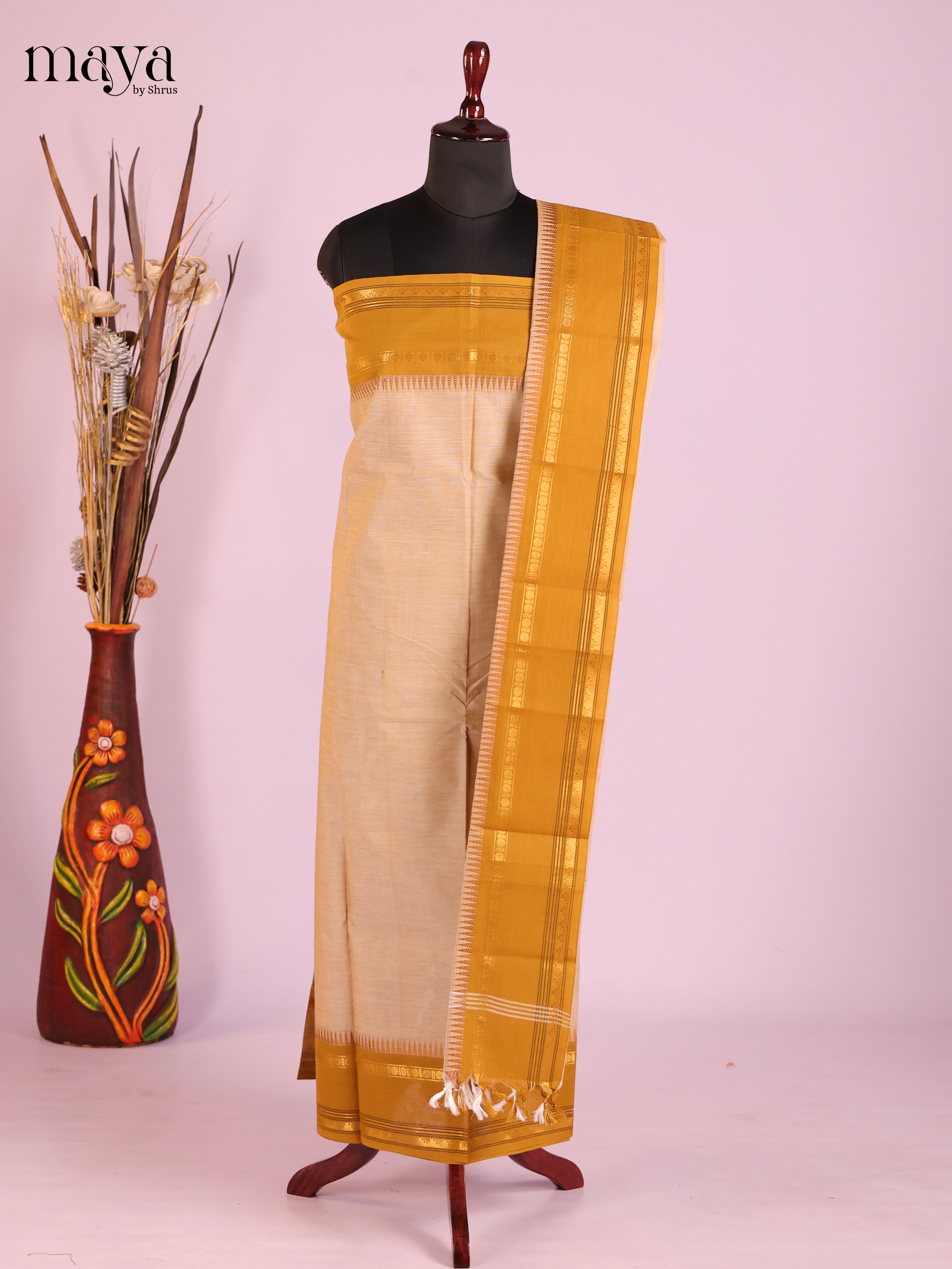 MDI22027-chettinad top & dupatta combo