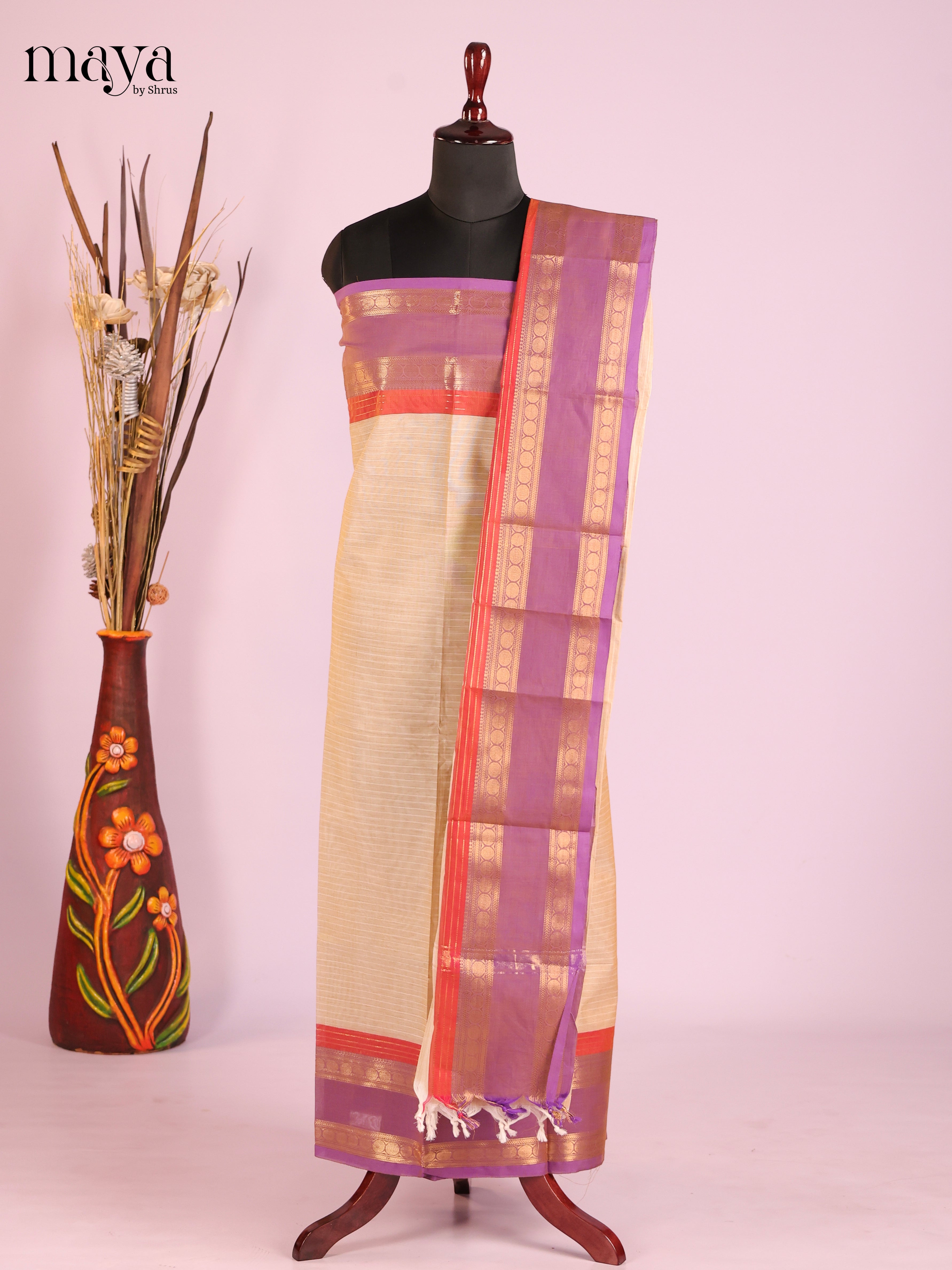 MDI22037-chettinad top & dupatta combo