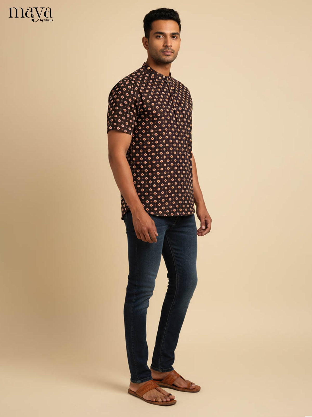 Black -Readymade Mens Kurta