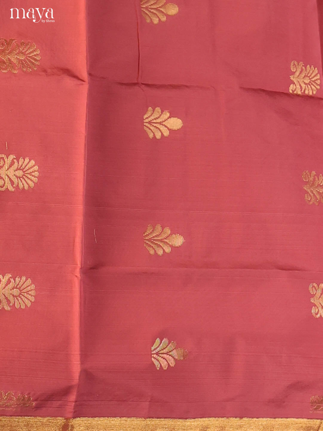 Brick & Grey-semi softsilk salwar Unstitch