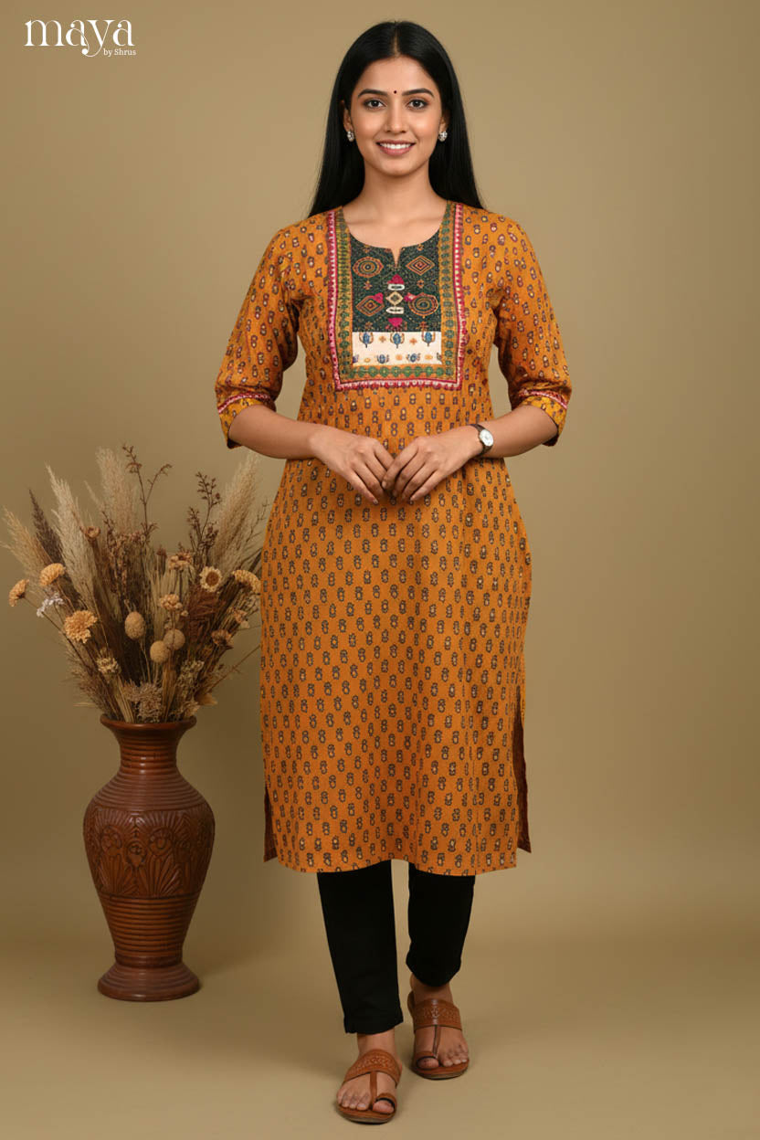Mustard & Green -Readymade Kurti