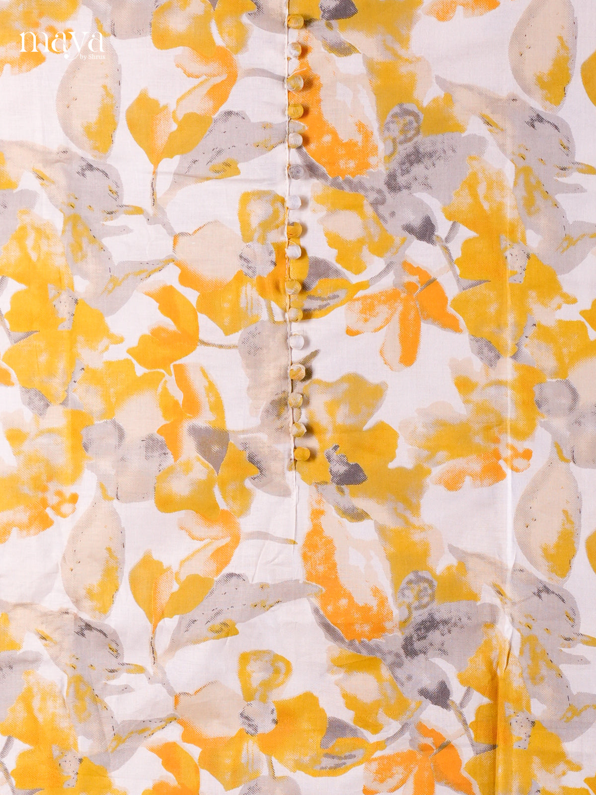 Yellow & White - Cotton salwar Unstitched
