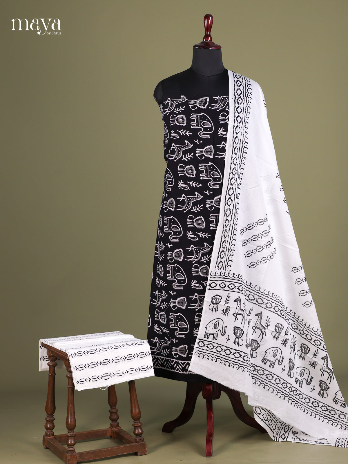 Black & White - Cotton salwar