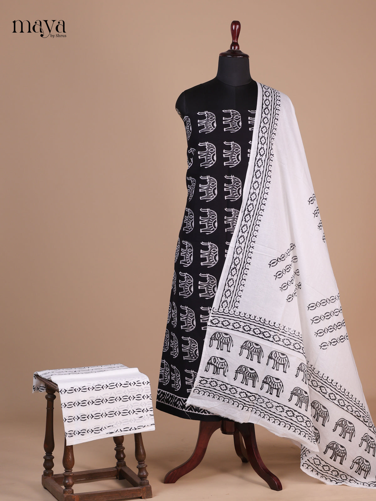 Black & White - Cotton salwar