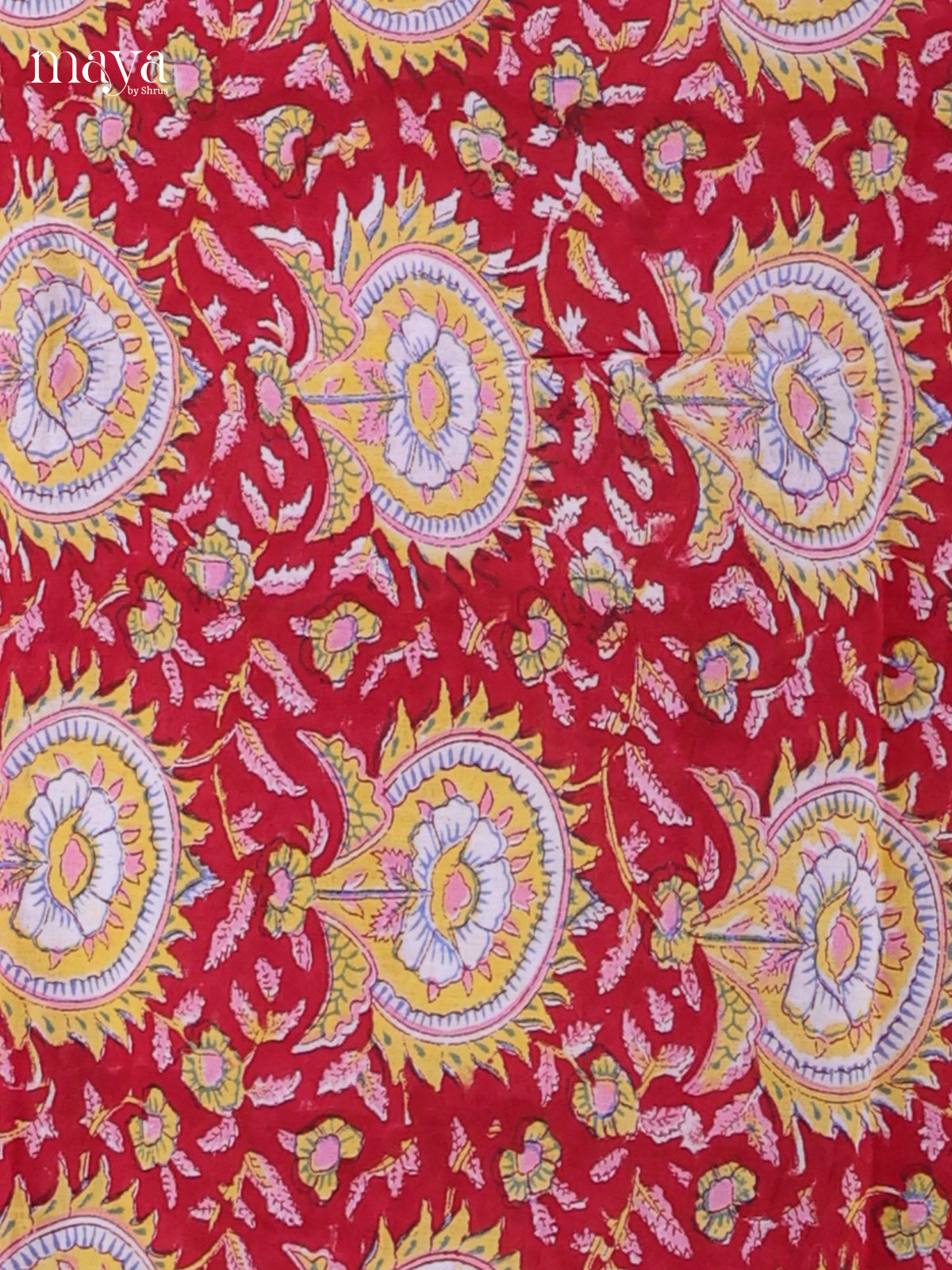 Red & White - Cotton salwar
