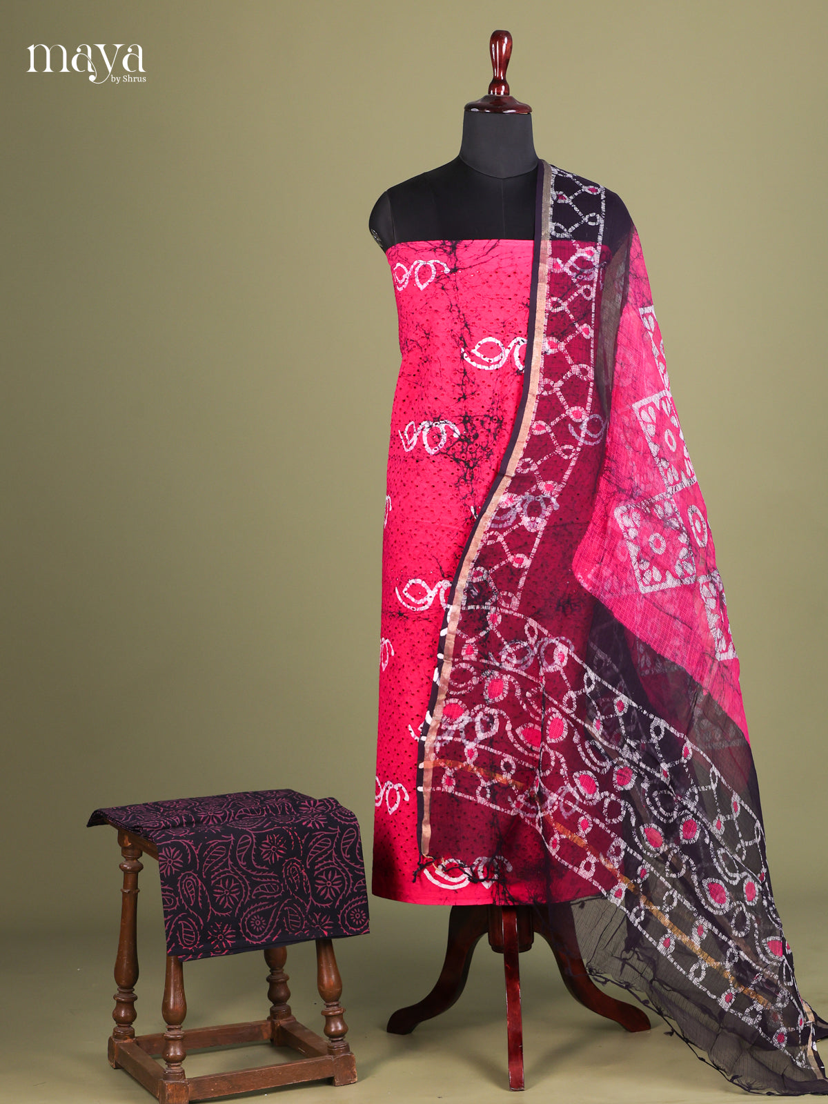 Pink & Blue - Cotton salwar