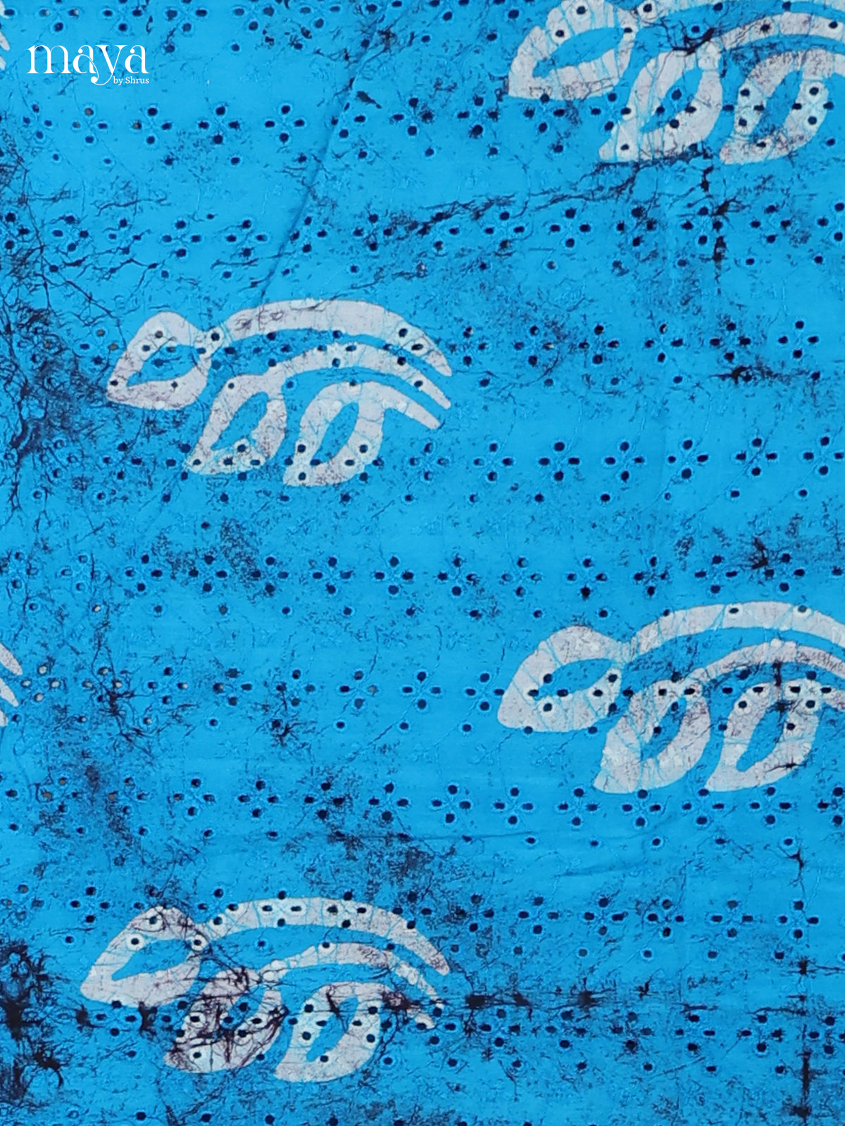 Sky Blue & Blue - Cotton salwar