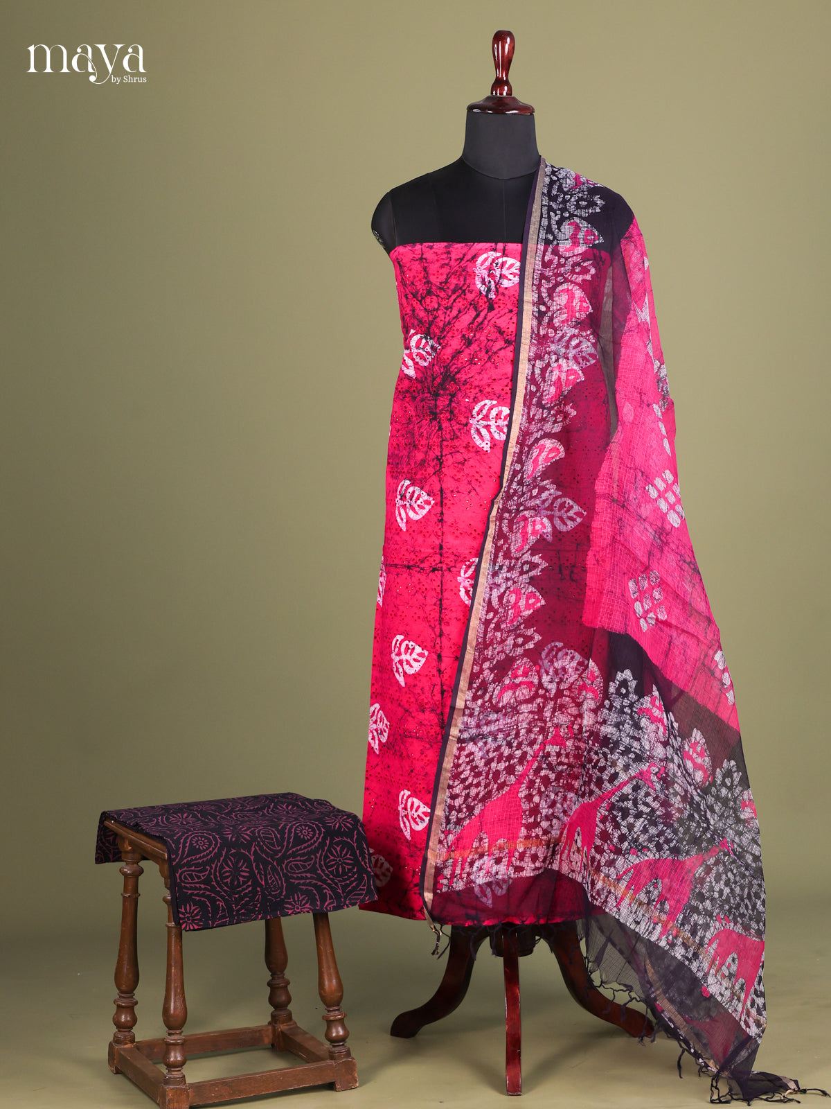 Pink & Blue - Cotton salwar