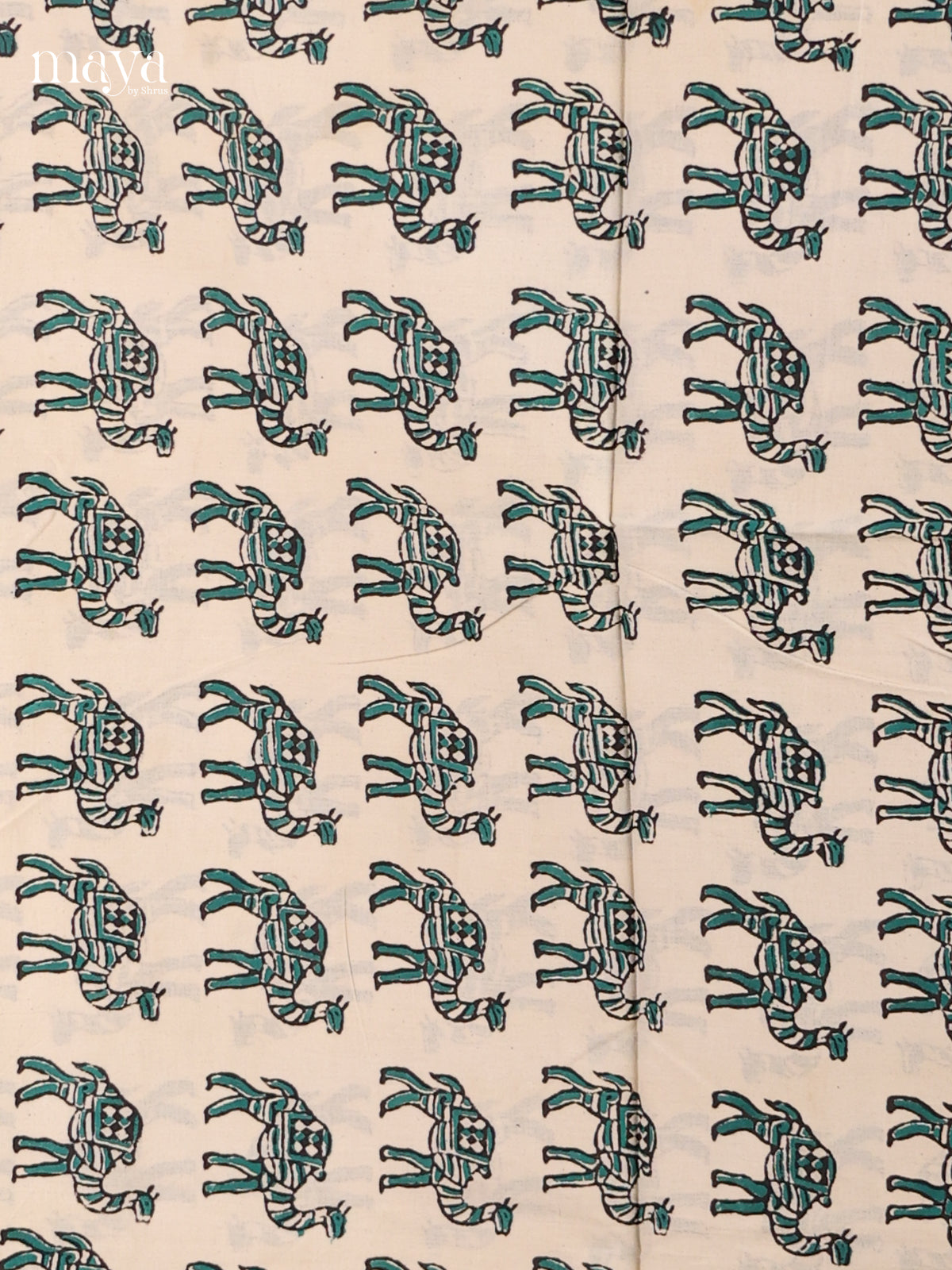 Cream & Sky Blue - Cotton salwar